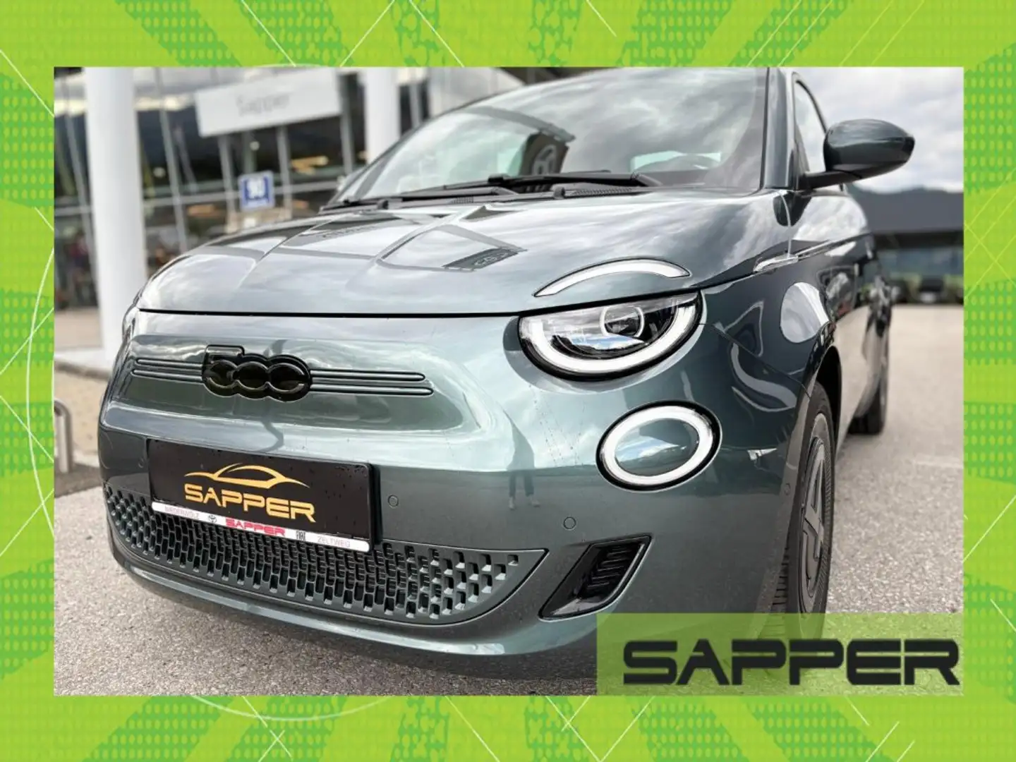 Fiat 500 Elektro 42 kWh Giorgio Armani Grün - 1