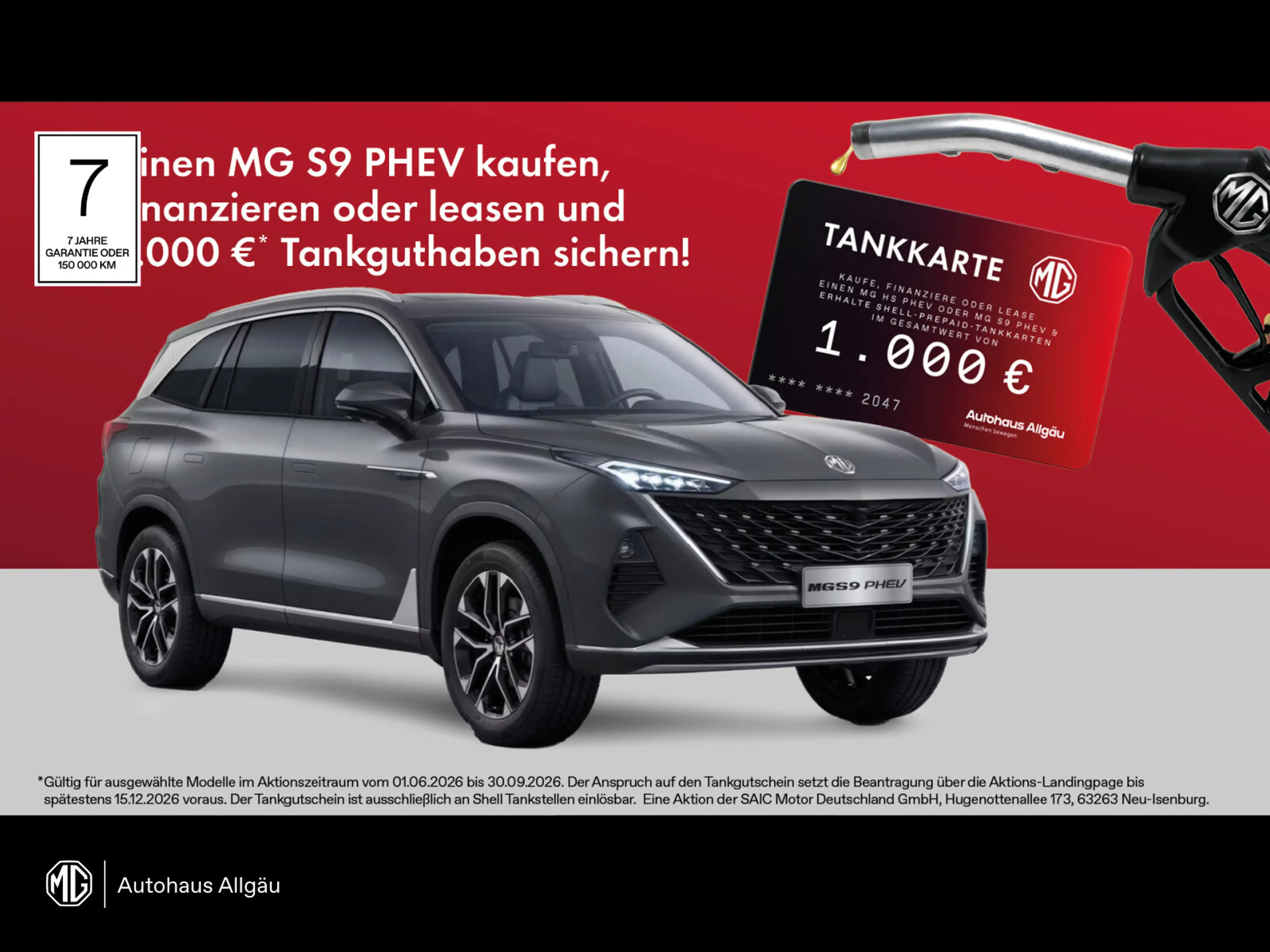 MG MGS9 S9 PHEV PREM inkl. Transportkosten+Auslieferpaket