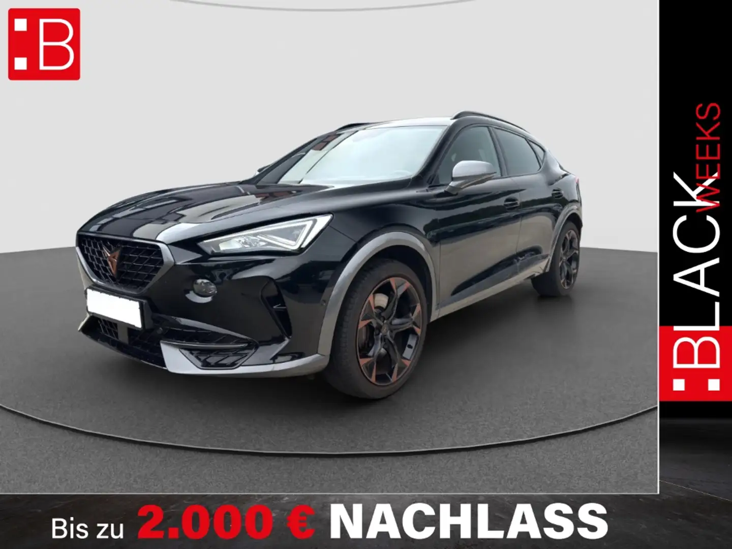 CUPRA Formentor 2.0 TSI DSG VZ AB 259EUR NAVI REAR VIEW eSITZ Schwarz - 1