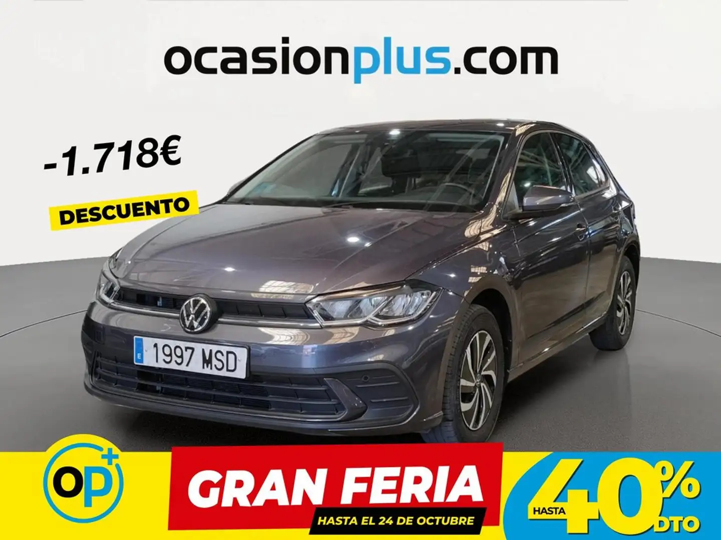 Volkswagen Polo 1.0 TSI Life DSG 70kW Gris - 1