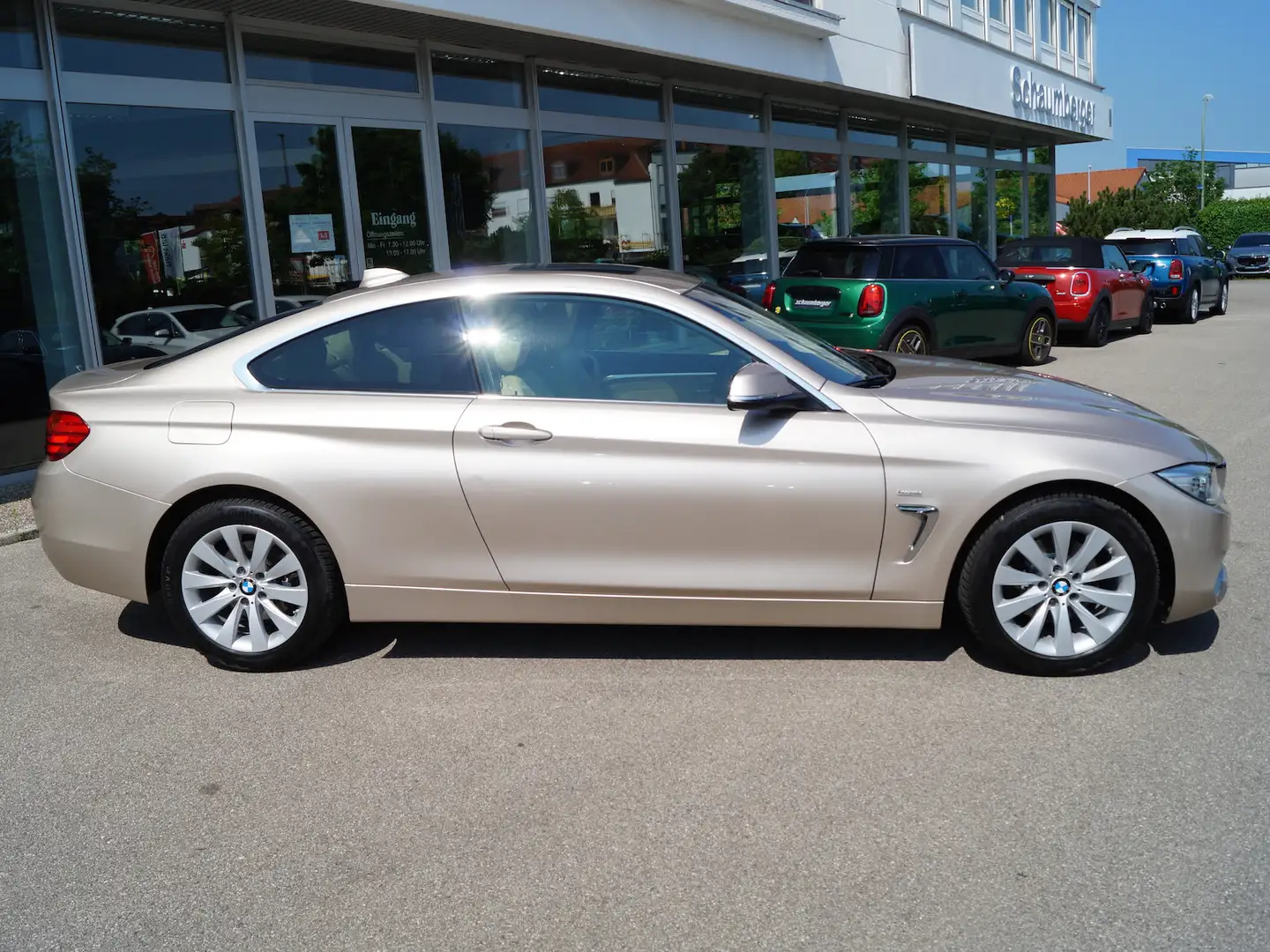 BMW 420 420d xDrive Coupe Luxury Line *LED*AHK*Leder* Beige - 2