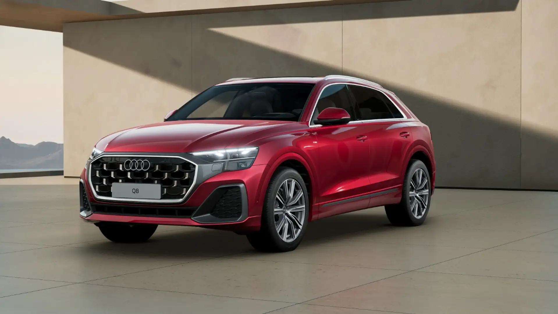 Audi Q8 50 TDI qu. S line UPE 114t MATRIX AHK PANO HEAD-UP Rot - 2