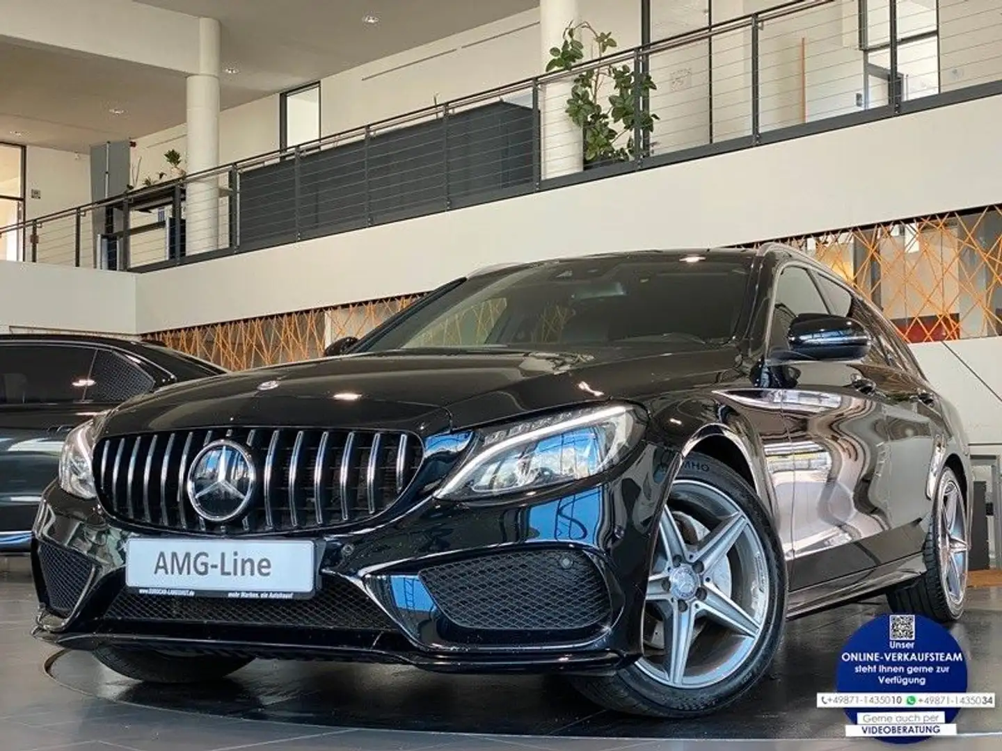 Mercedes-Benz C 220 d T AMG-Line COMAND Leder Kamera Shzg LED Black - 1