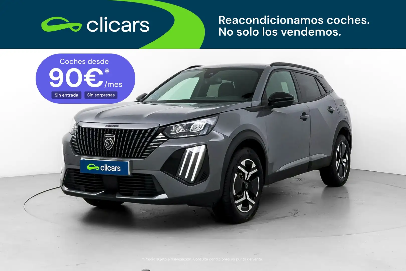 Peugeot 2008 Hybrid 136 Allure eDCS6 Gris - 1