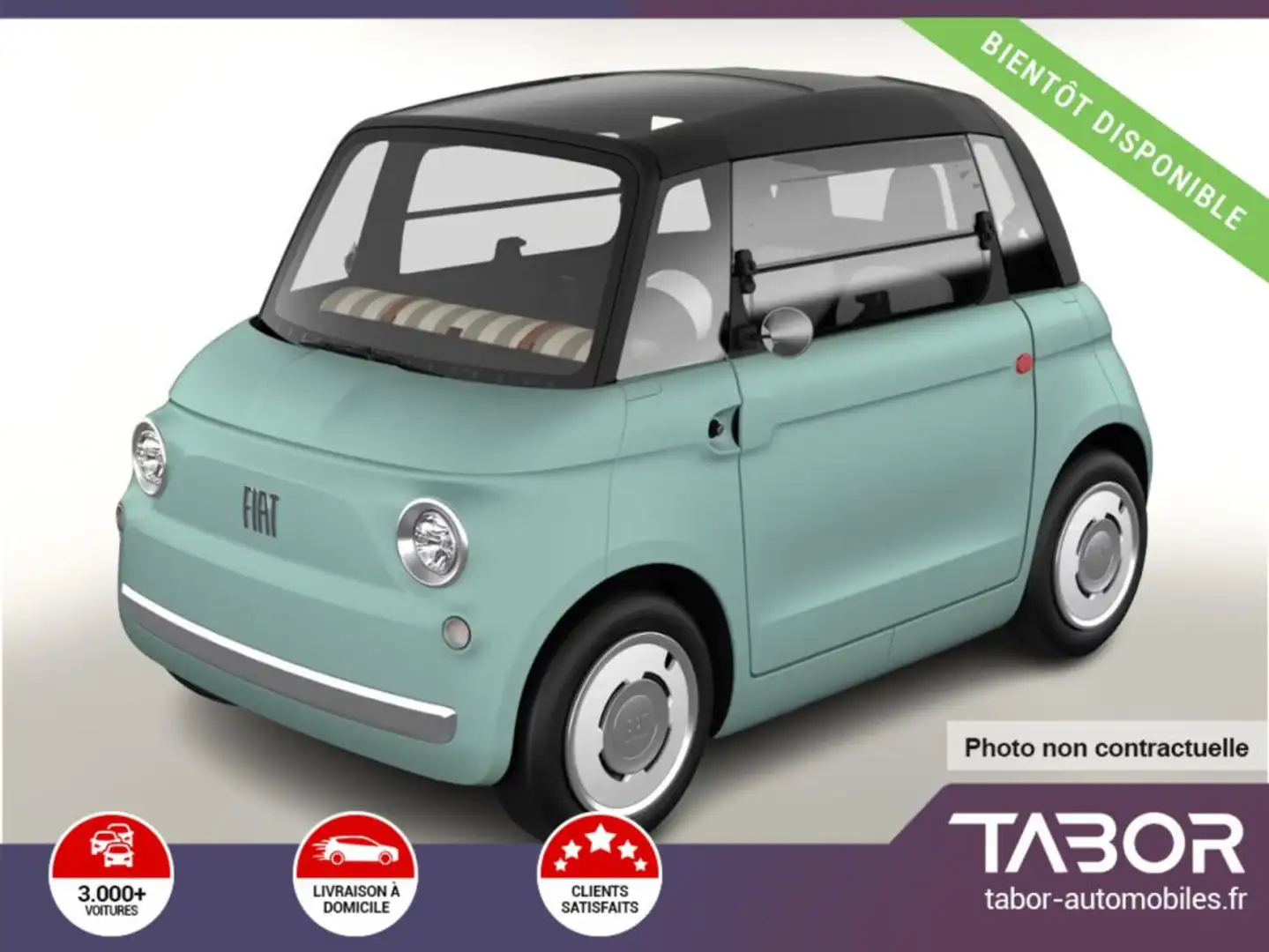 Fiat Topolino 7kWh L6e Pano DigC USB 2PL Chrom Grün - 1