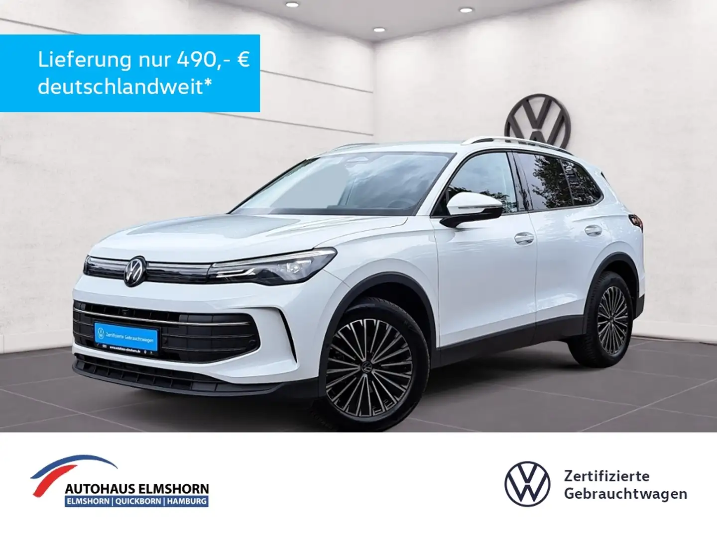 Volkswagen Tiguan Life 1.5 eTSI DSG NAV LED 4xKAM GJ-REIF APP PDC S Weiß - 1