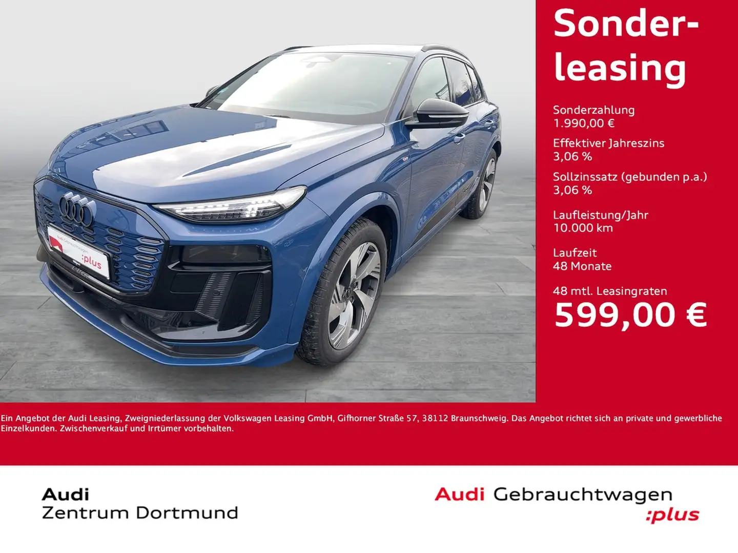 Audi Q6 e-tron quattro S LINE BLACKPAK B&O PANO LM20 Bleu - 1