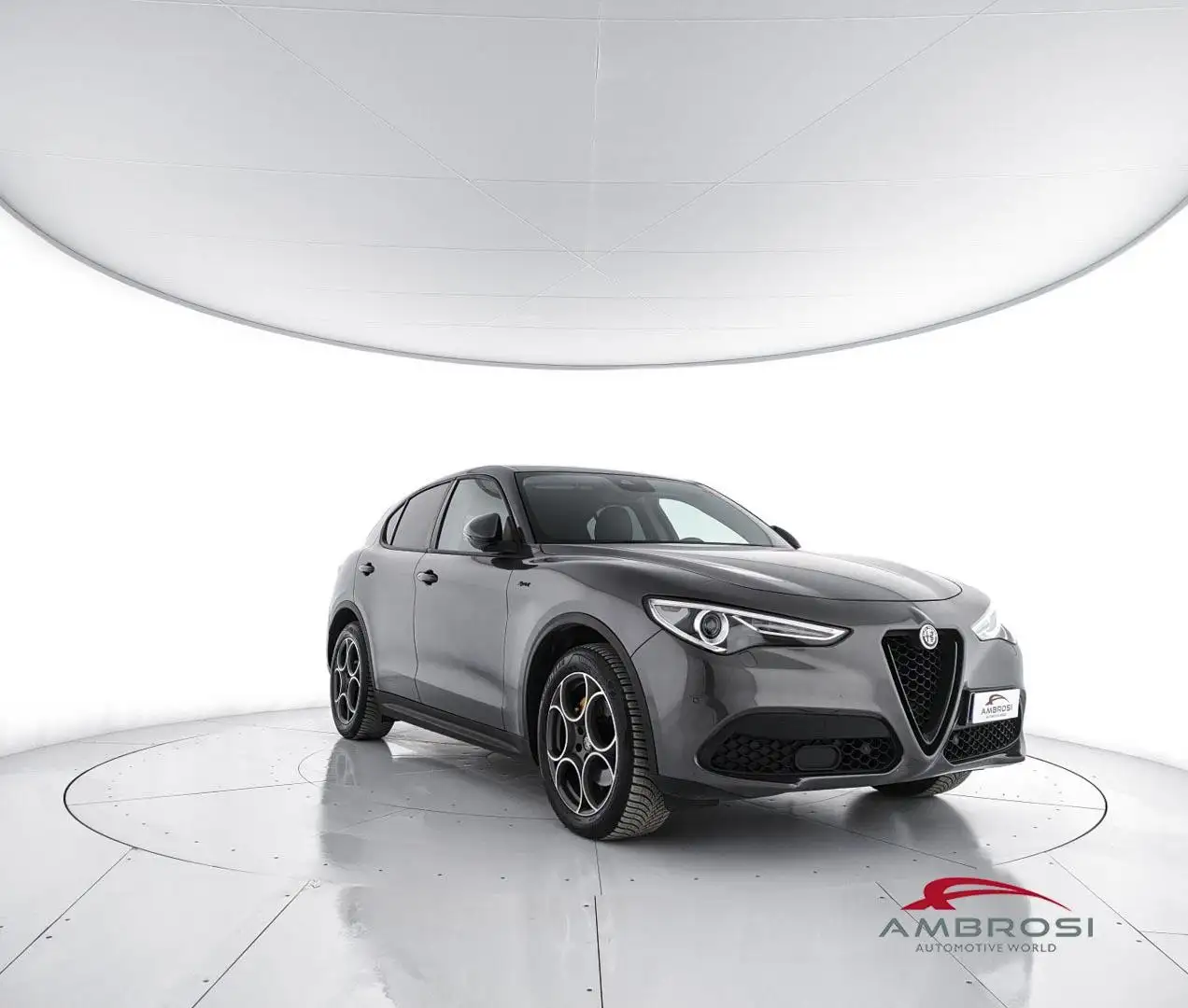 Alfa Romeo Stelvio Stelvio 2.2 Turbodiesel 190 CV AT8 Q4 Sprint Grijs - 2