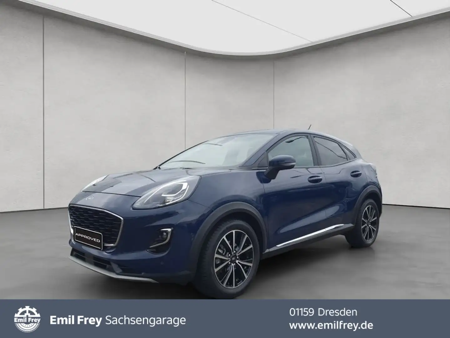 Ford Puma 1.0 EB Hybrid TITANIUM Winterp. m. Allwetter Blau - 1