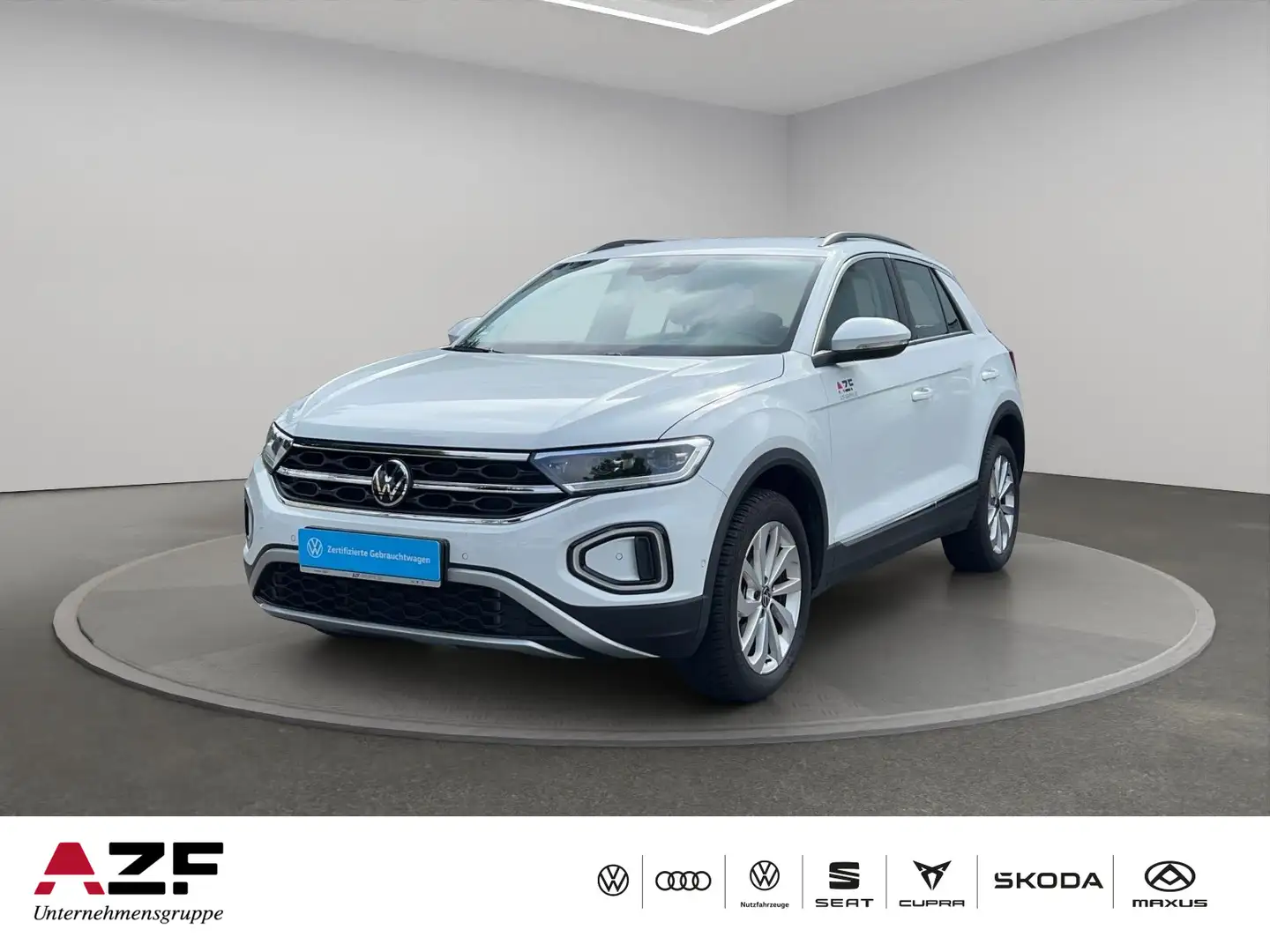Volkswagen T-Roc 1.0 TSI Style ACC+LED+SITZHZG. Weiß - 1