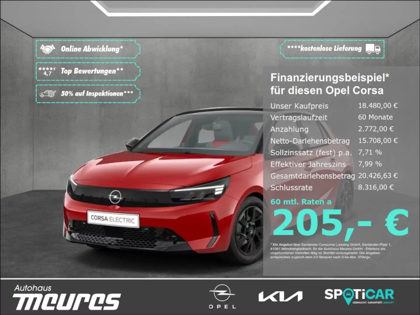 Opel Corsa YES (auch GS verfgb.) 1.2 100PS, Sportsitze Rot - 1