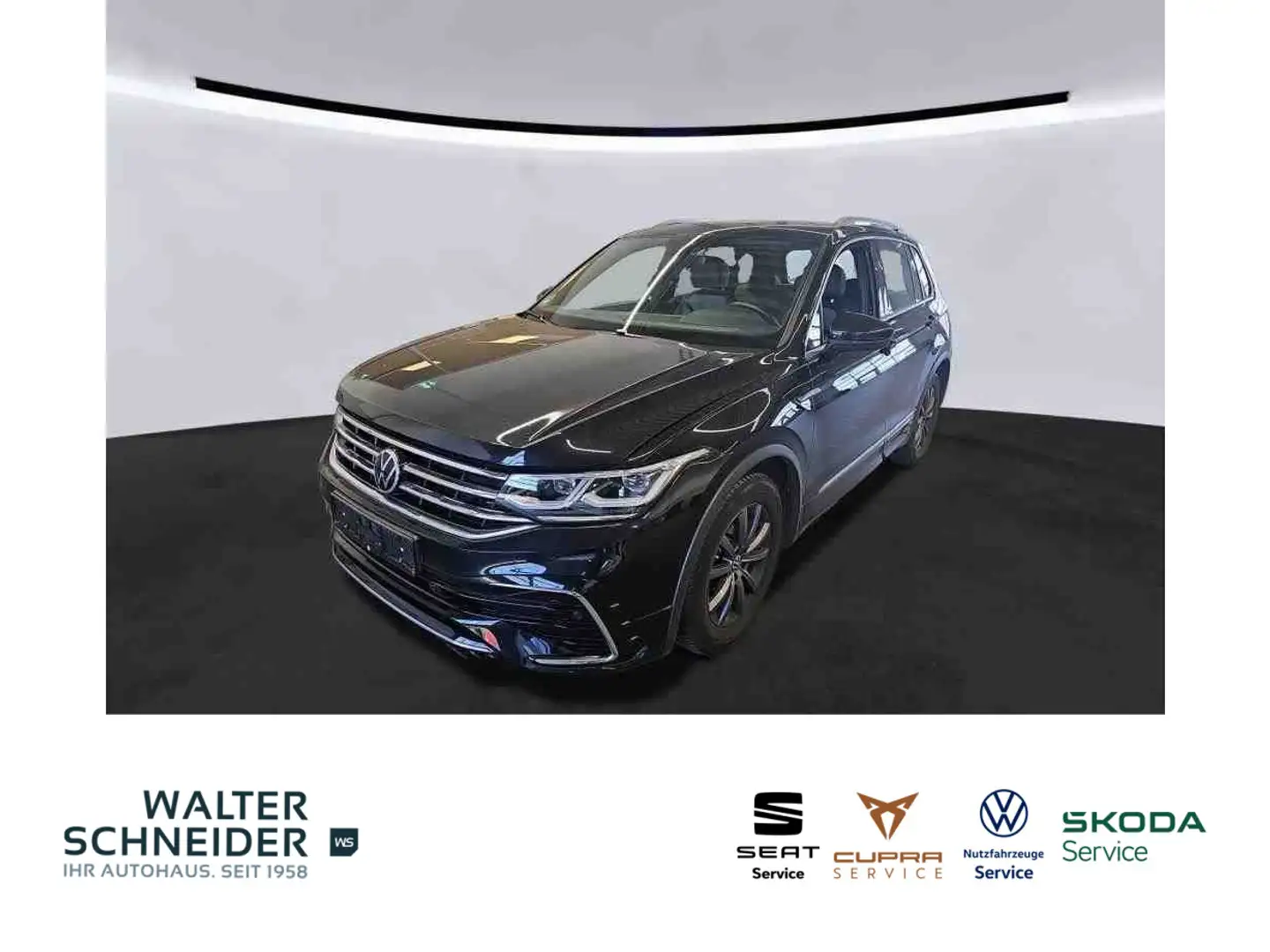 Volkswagen Tiguan 2.0 TDI R-Line Navi AHK Pano Nero - 1