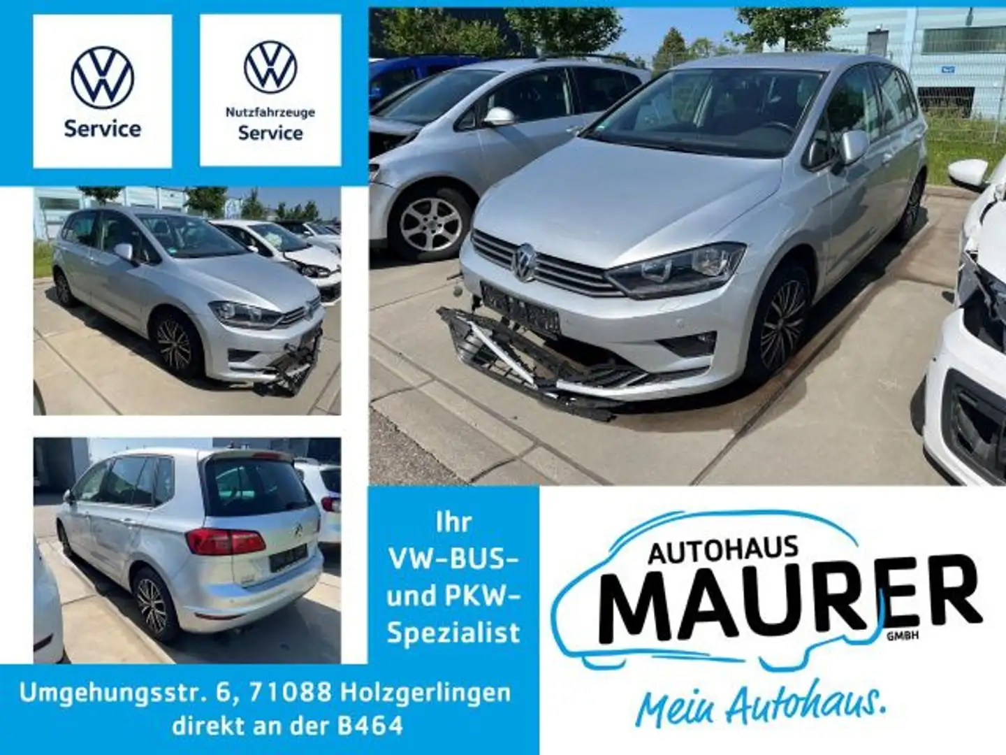Volkswagen Golf Sportsvan 1,4 TSI DSG Allstar AHK Navi ACC Silber - 1