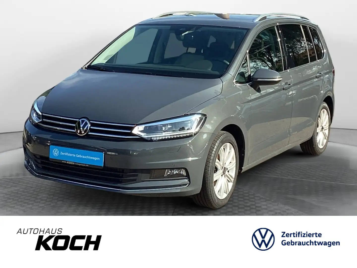 Volkswagen Touran 2.0TDI Highline NAVI AHK LED SHZ KAMERA Grijs - 1