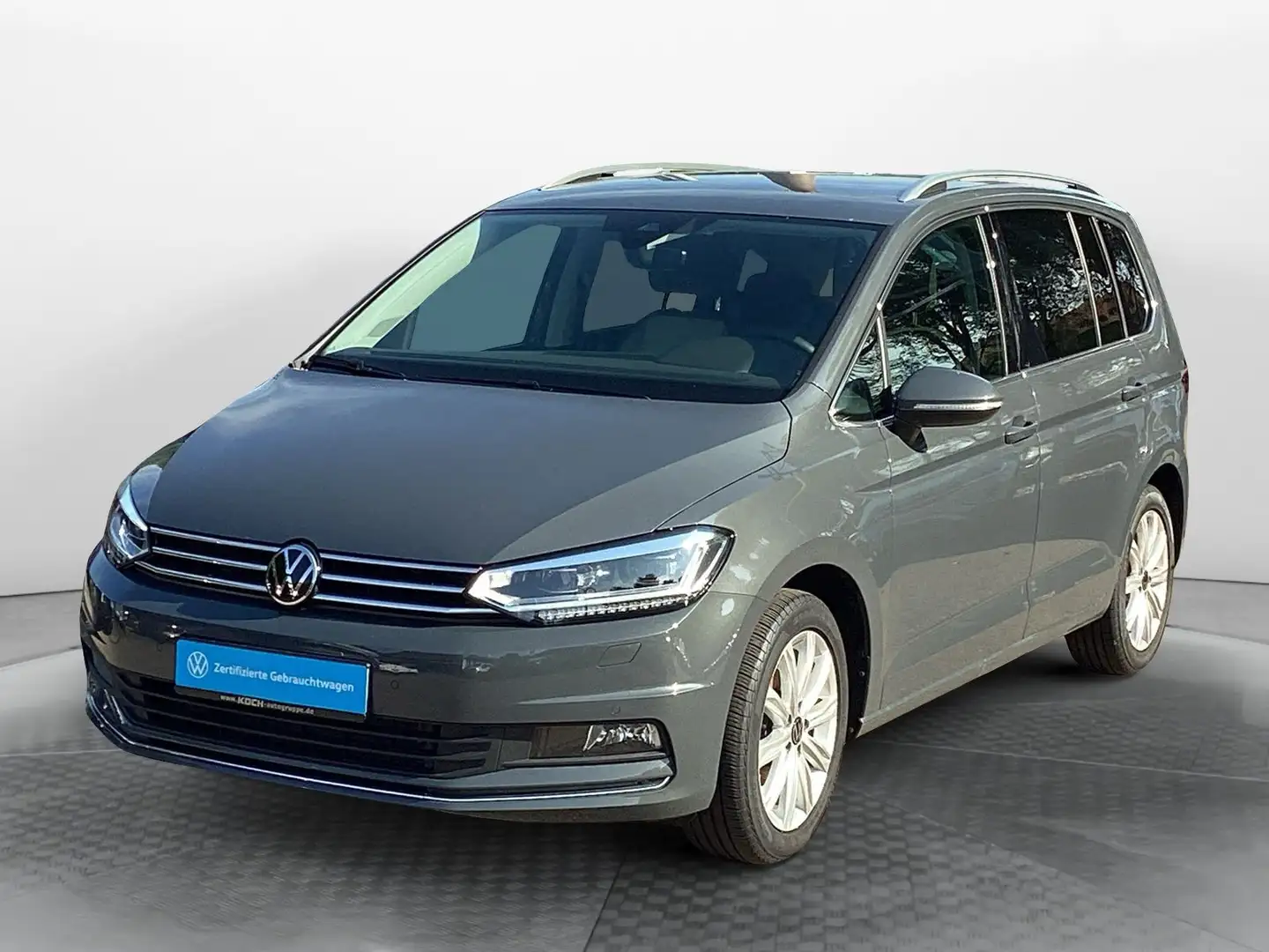 Volkswagen Touran 2.0TDI Highline NAVI AHK LED SHZ KAMERA Grijs - 2