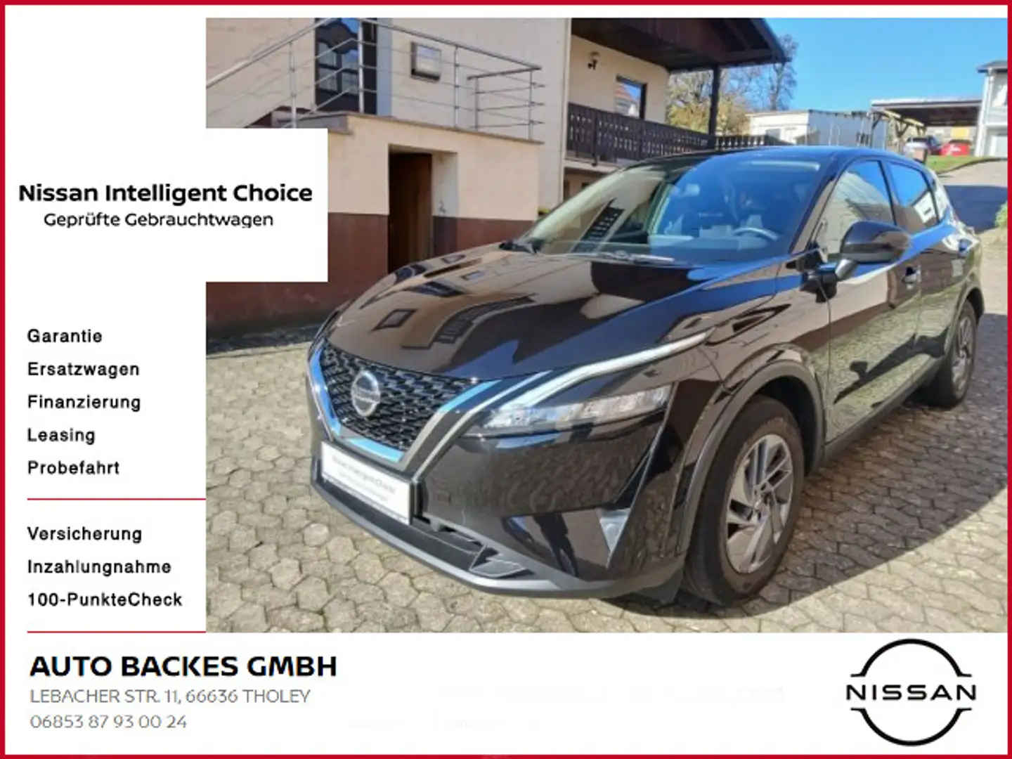 Nissan Qashqai 1.3 DIG-T Acenta Navi+360°Kamera Tempoma Schwarz - 1