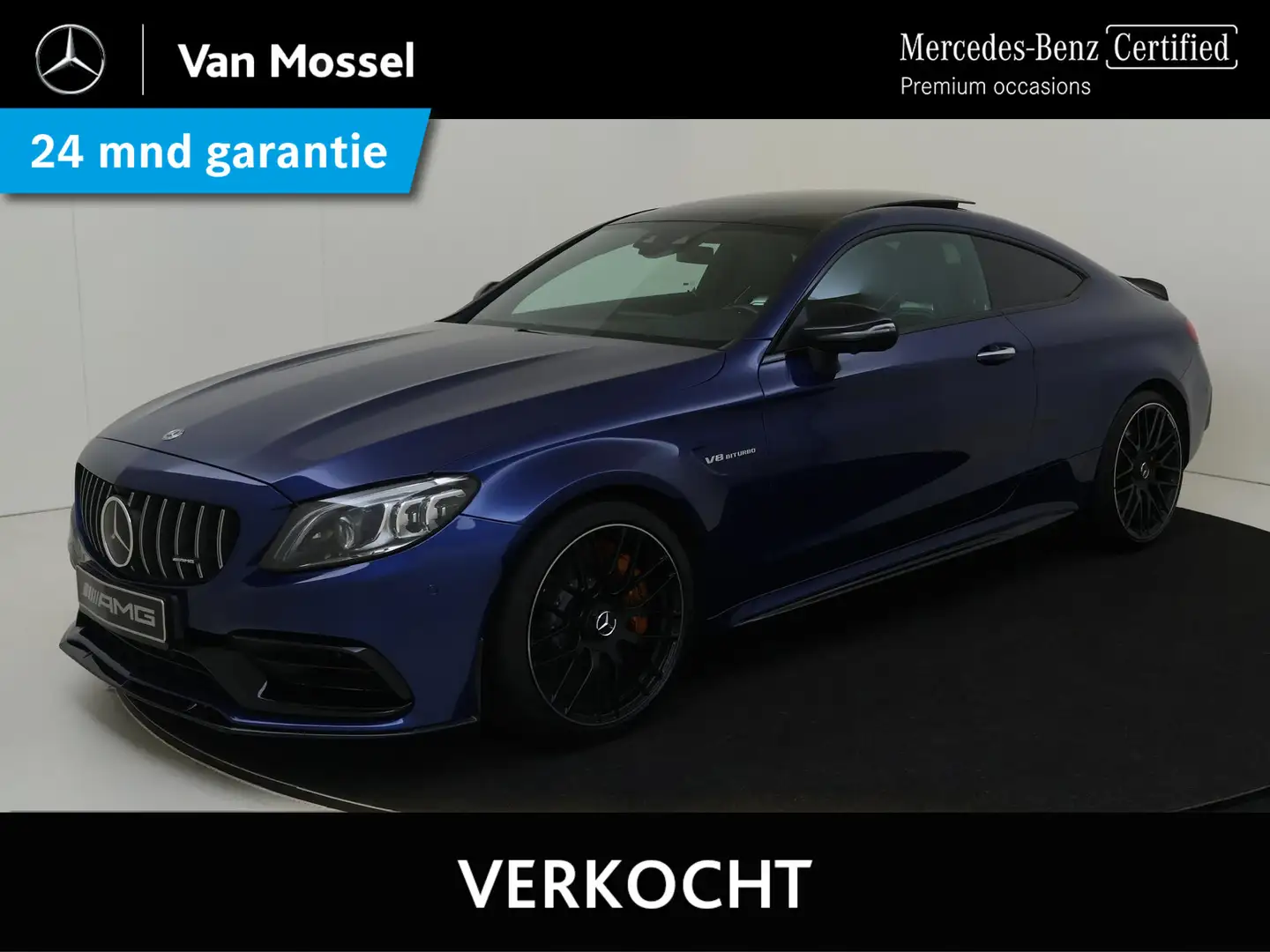 Mercedes-Benz C 63 AMG Coupé S Premium Plus Pack /Keramisch /Burmester /H Blauw - 1