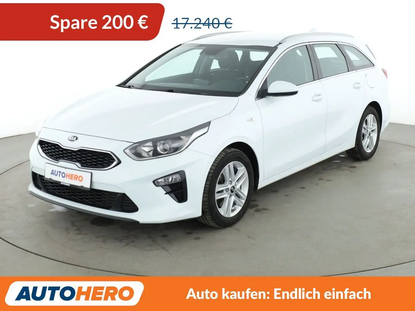 Kia Ceed / cee'd 1.4 TGDI Vision Aut.*NAVI*TEMPO*CAM*PDC*SHZ*KLIMA* Weiß - 1