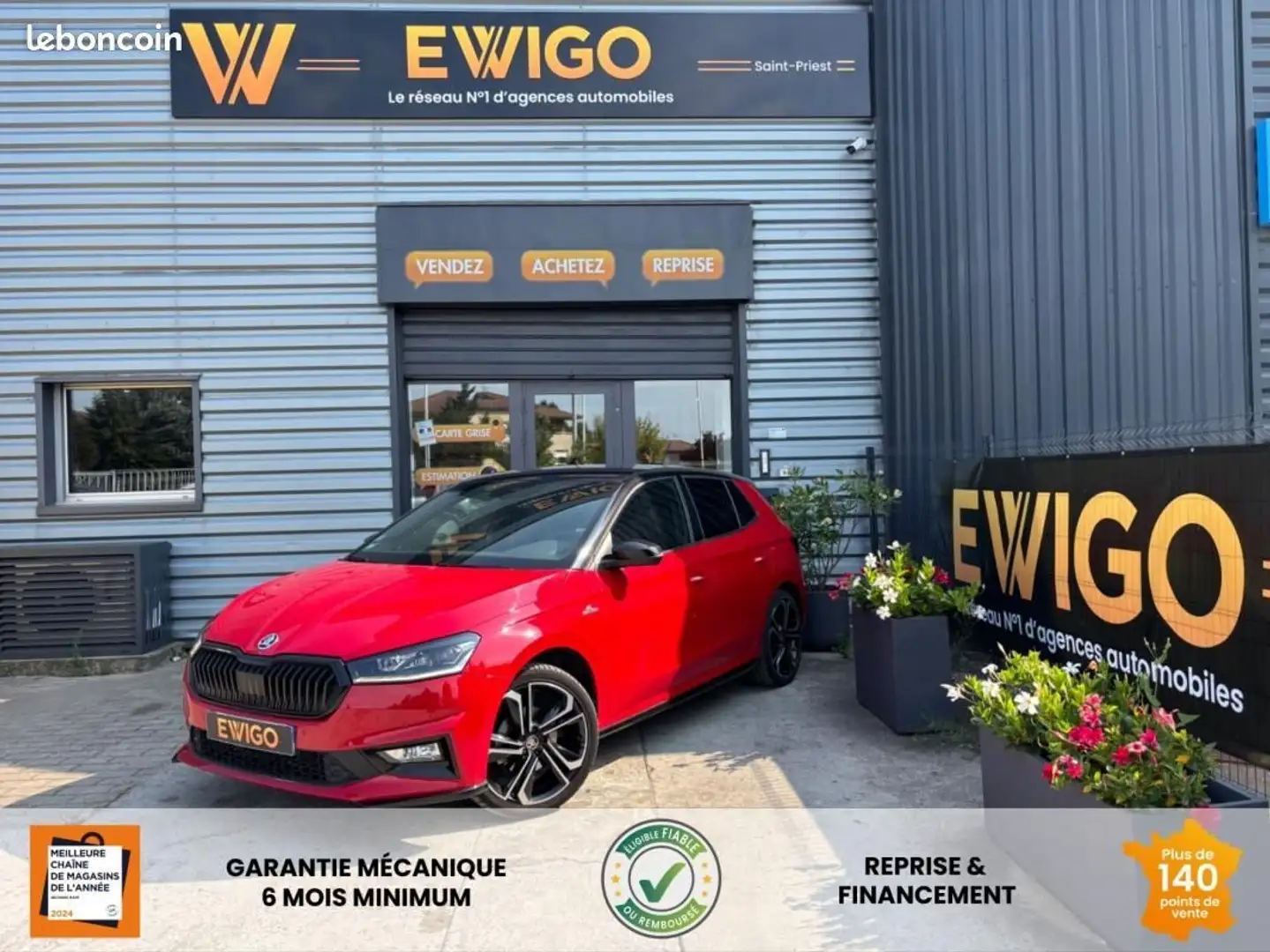 Skoda Fabia 1.5 TSI 150ch SPORT MONTE CARLO DSG CARPLAY REGULATEUR ADAPTATIF Rot - 1