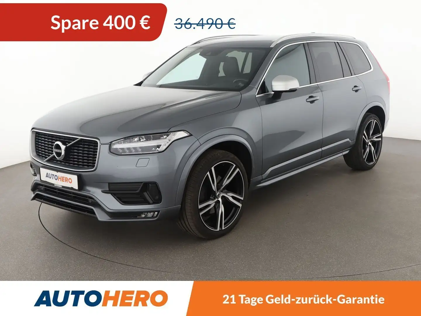 Volvo XC90 2.0 D5 R-Design AWD Aut.*NAVI*LED*ACC*CAM*SHZ*PDC* Grau - 1
