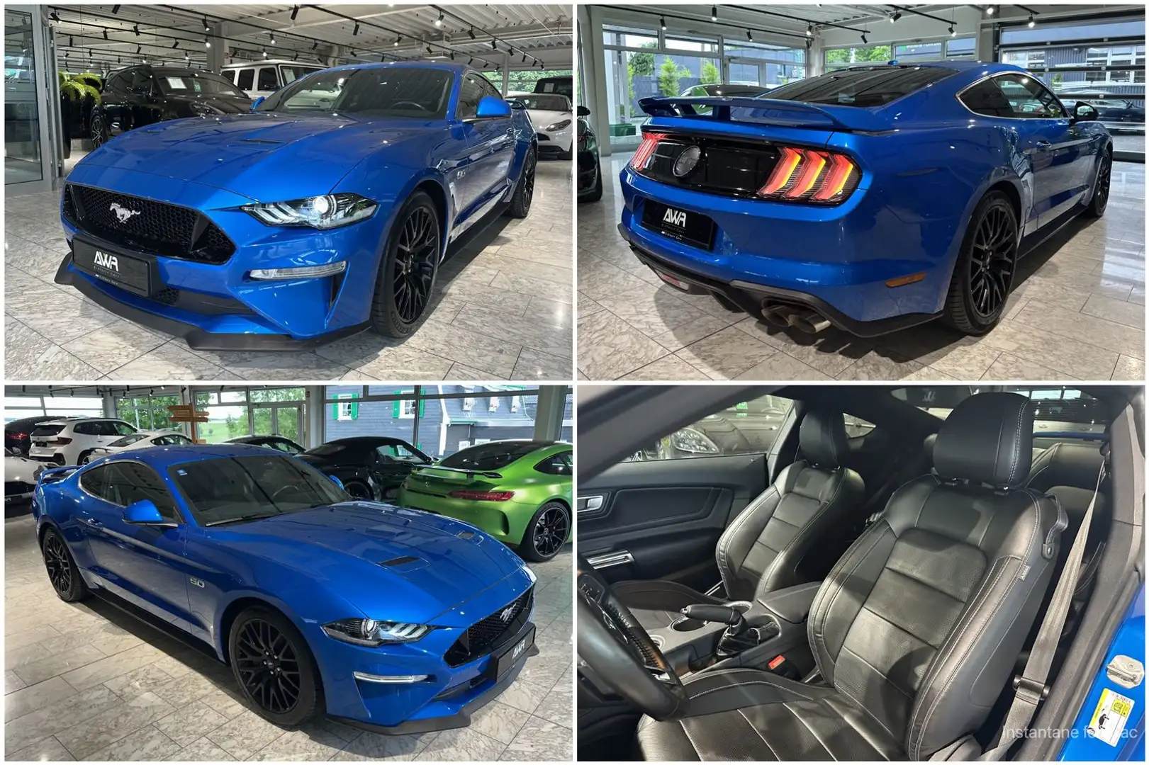 Ford Mustang GT PREMIUM-PAKET II*B&O*R.KAMERA*AUTOM.* Bleu - 1