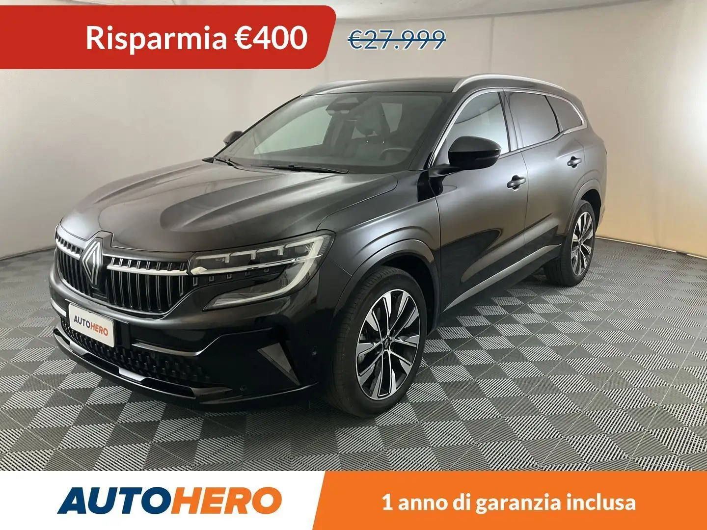 Renault Grand Espace 1.2 E-Tech Hybrid Techno FHEV Noir - 1
