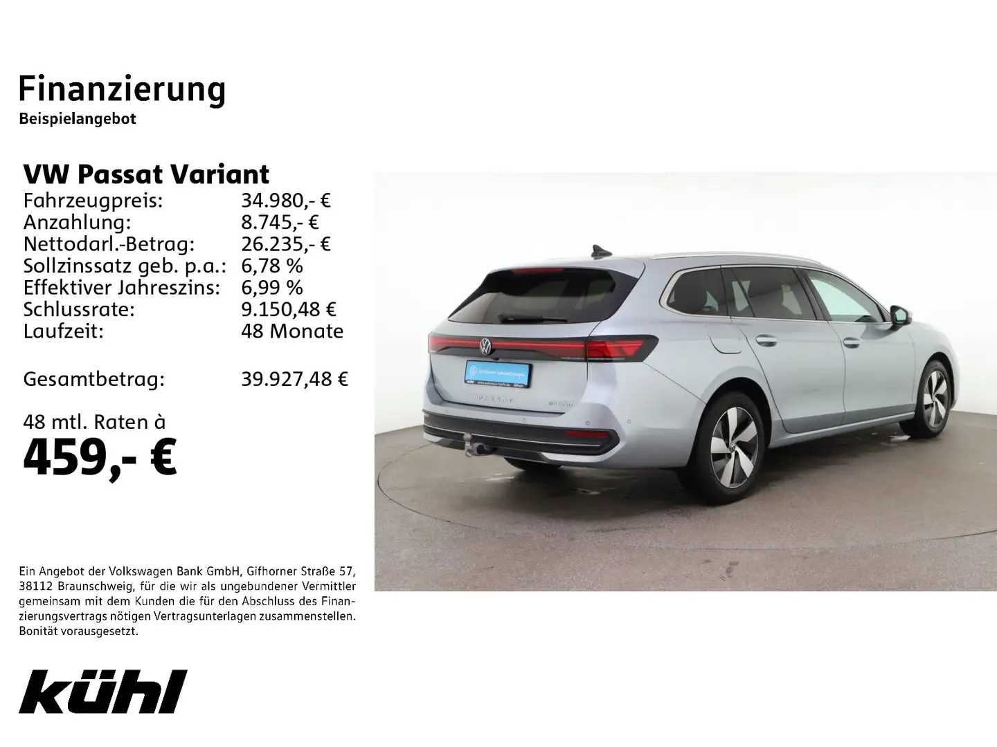 Volkswagen Passat Variant 1.5 TSI eHybrid DSG Business LED/ Silber - 2
