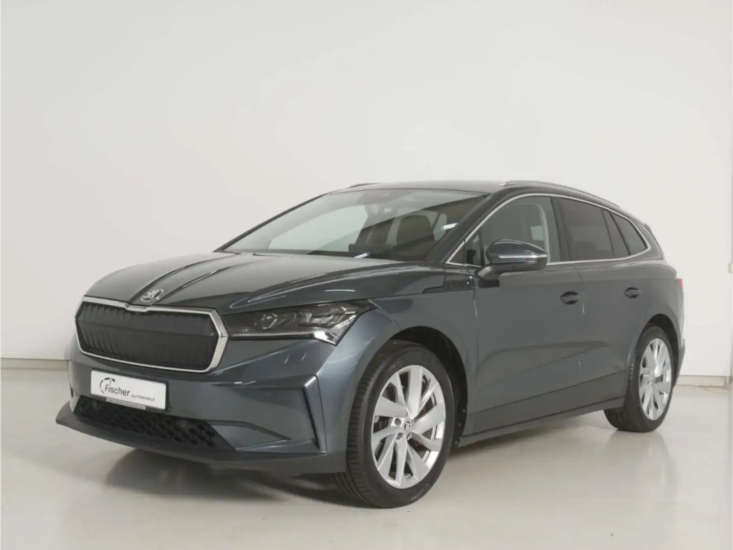 Skoda Enyaq Elektro 80 82 kWh W-Pumpe/AHK/Matrix/NAV Grau - 2