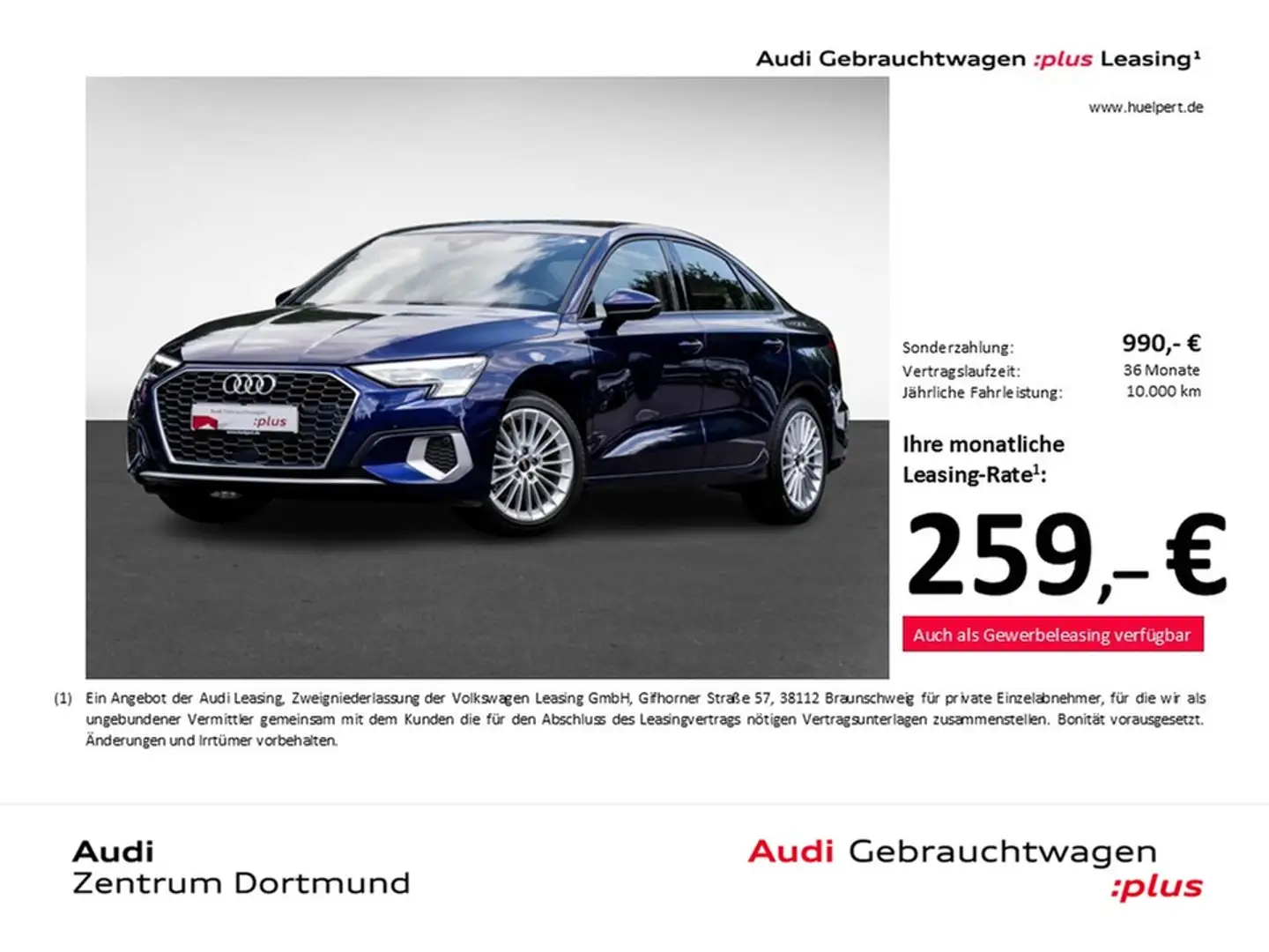 Audi A3 35 advanced MATRIXLED NAVI+ LM17 SITZHEIZUNG Niebieski - 1