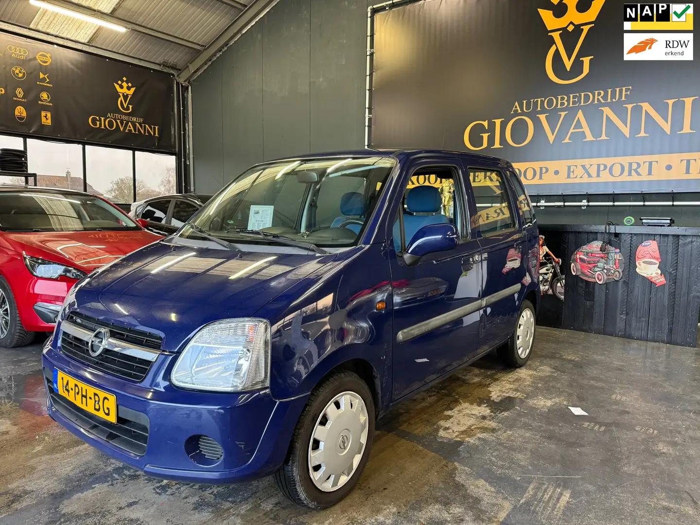 Opel Agila 1.2-16V Enjoy Blauw - 1