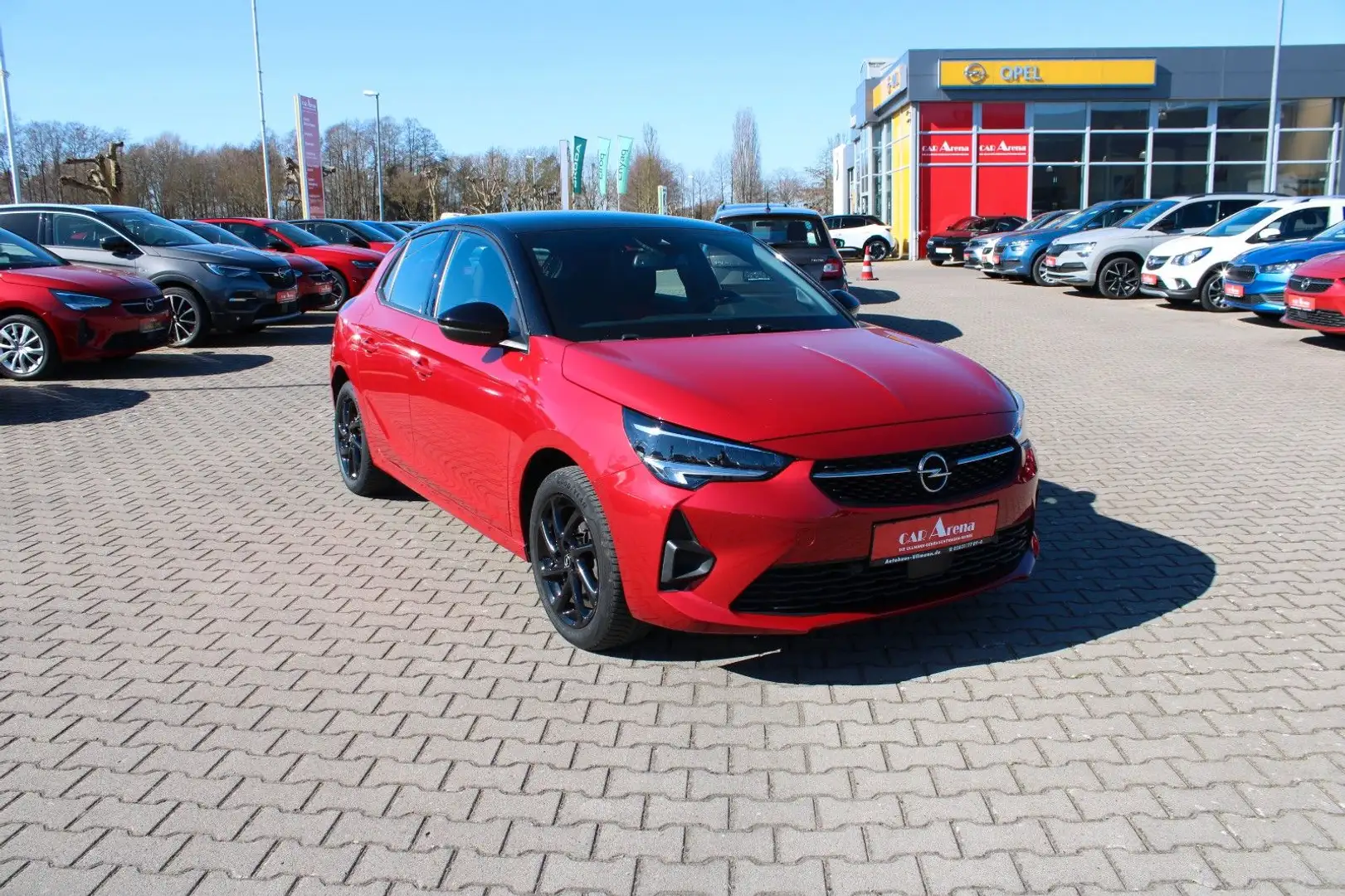 Opel Corsa F 1.2 GS Line*1.Hand*Klima*Tempomat* Rouge - 1
