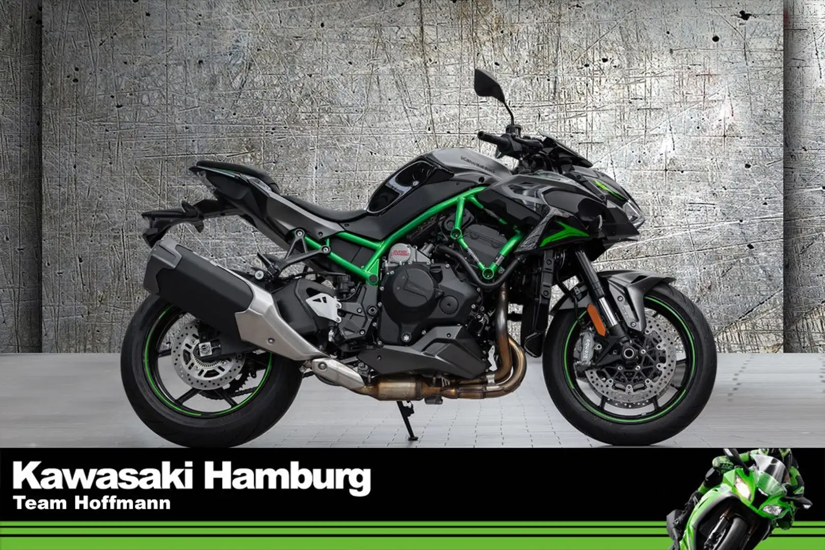 Kawasaki Z H2 1.Hand, unfallfrei, Scheckheft Negru - 1