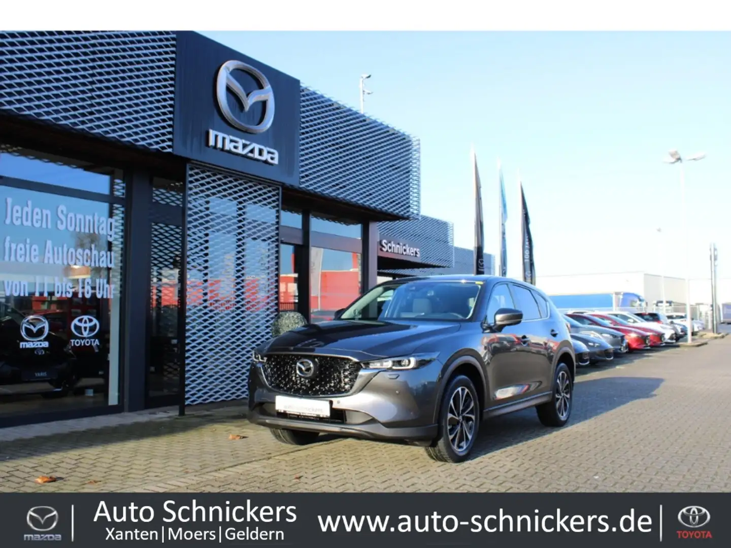 Mazda CX-5 ADVANTAGE+CAM+LED+CARPLAY+HEAD-UP+GJ-RÄDER Grijs - 1