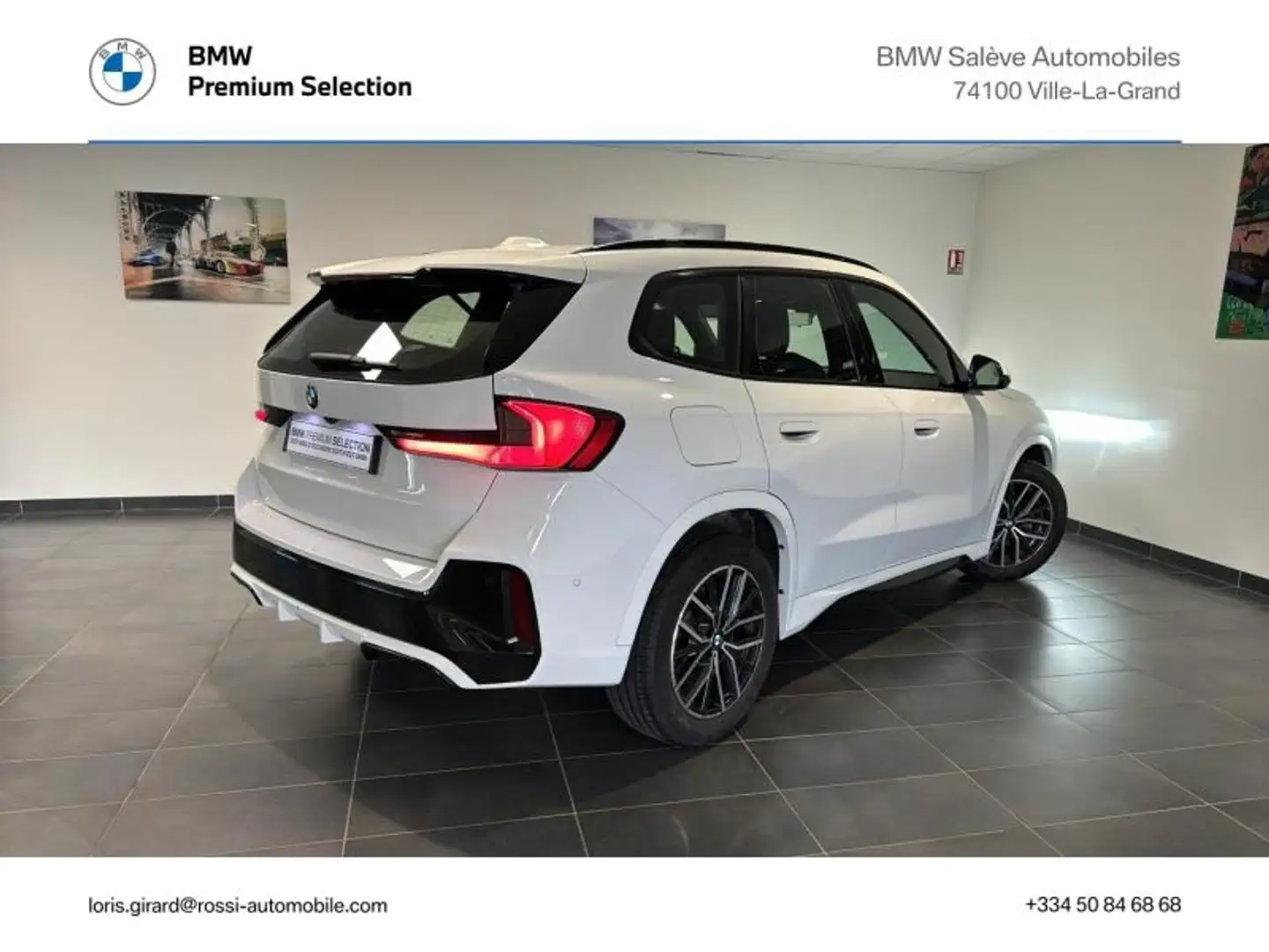 BMW X1 sDrive18d 150ch M Sport Blanc - 2