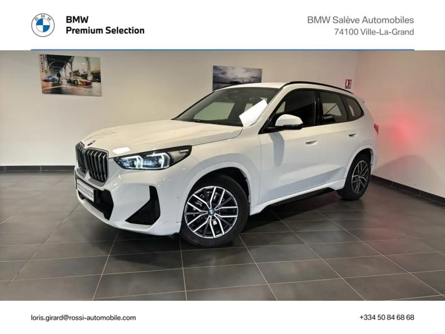 BMW X1 sDrive18d 150ch M Sport Blanc - 1