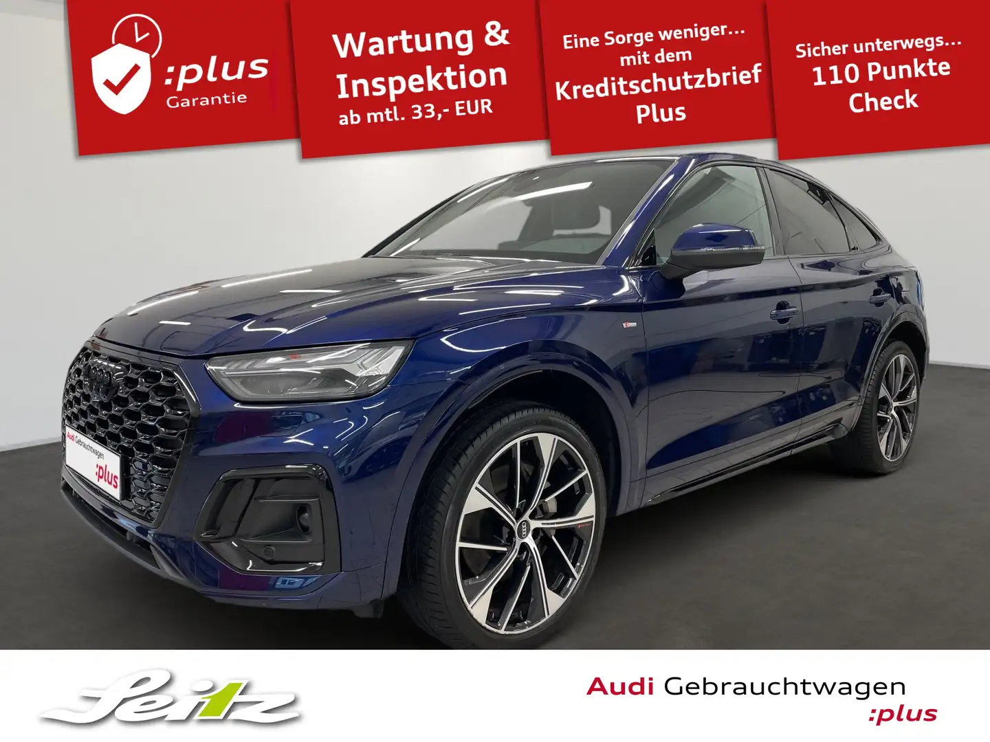 Audi Q5 Sportback 55 TFSI e quattro S line *B&O*MATRIX*KAM Blau - 1