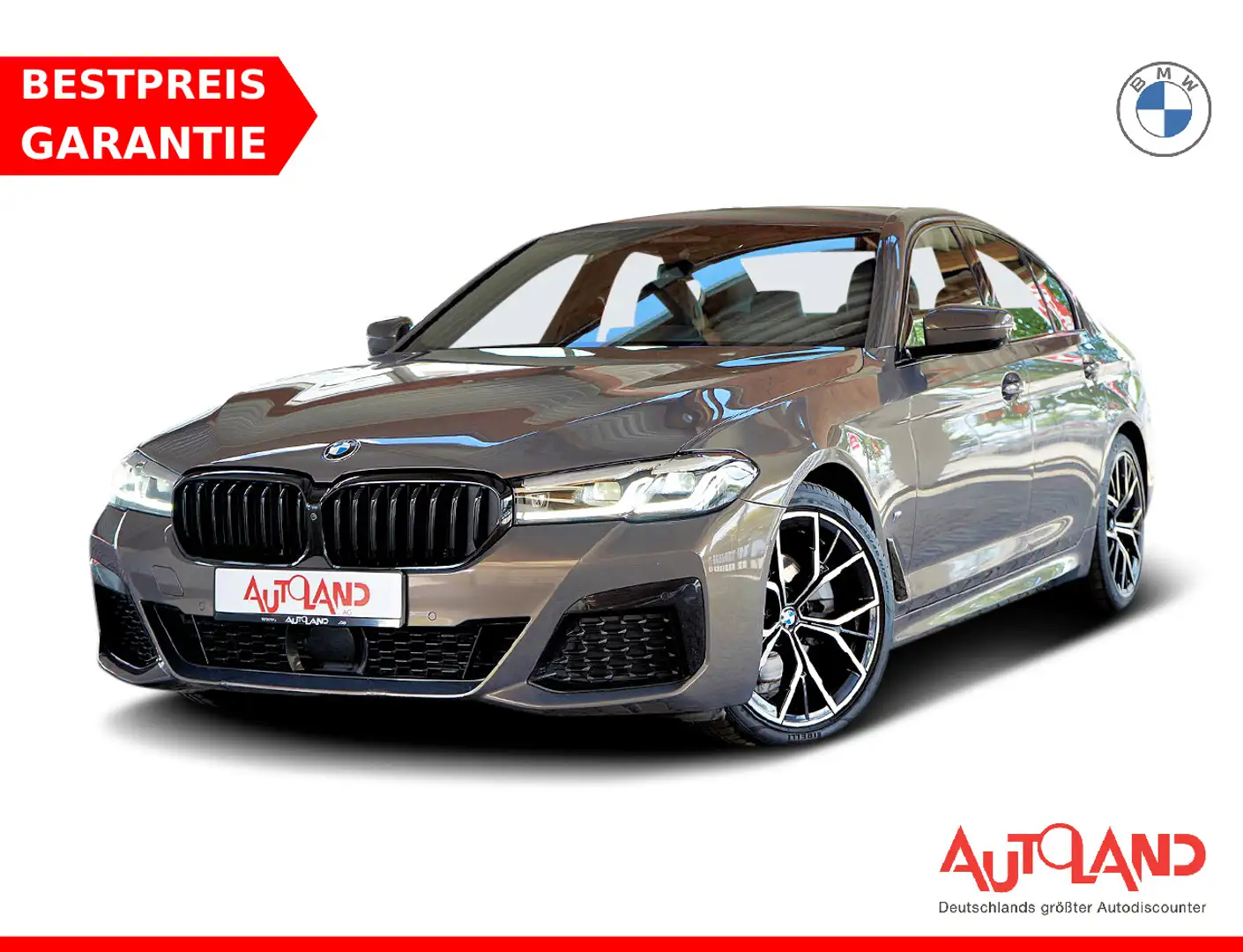 BMW 520 520d M Sport xDrive MHEV Aut. LED ACC Navi 360° Grijs - 1