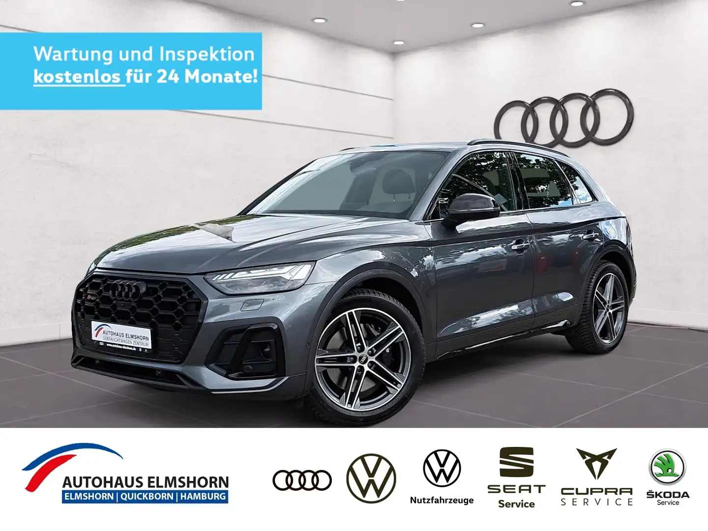 Audi SQ5 3.0 TDI quattro tiptr. 5J-GARANT NAV MATRIX AIR A Grijs - 1