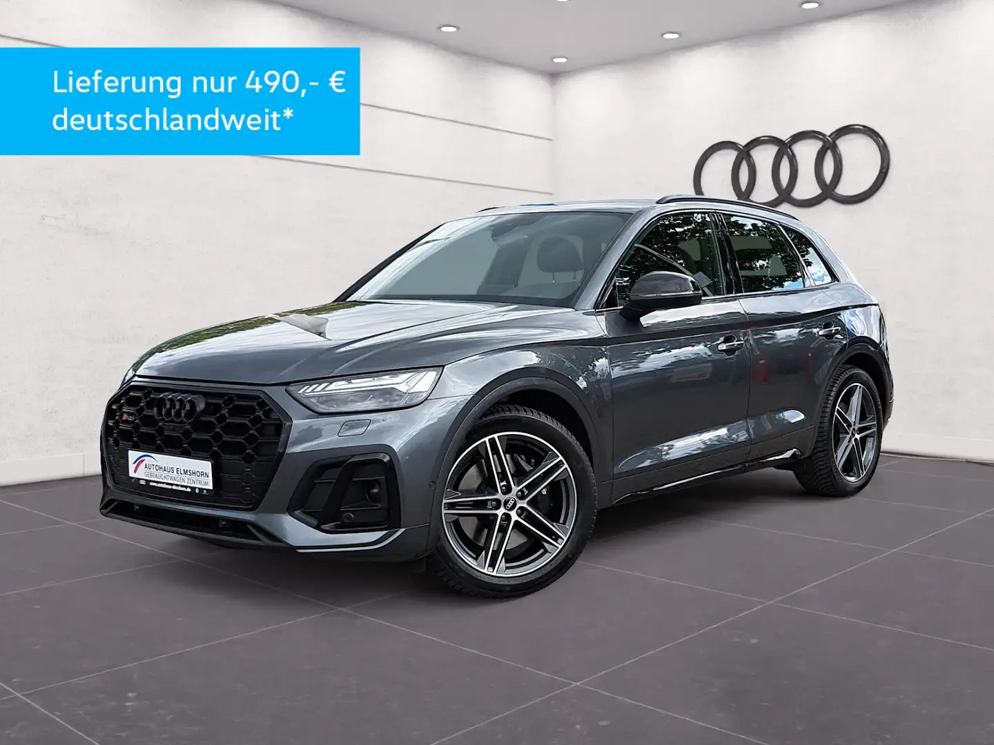 Audi SQ5 3.0 TDI quattro tiptr. 5J-GARANT NAV MATRIX AIR A Grijs - 2