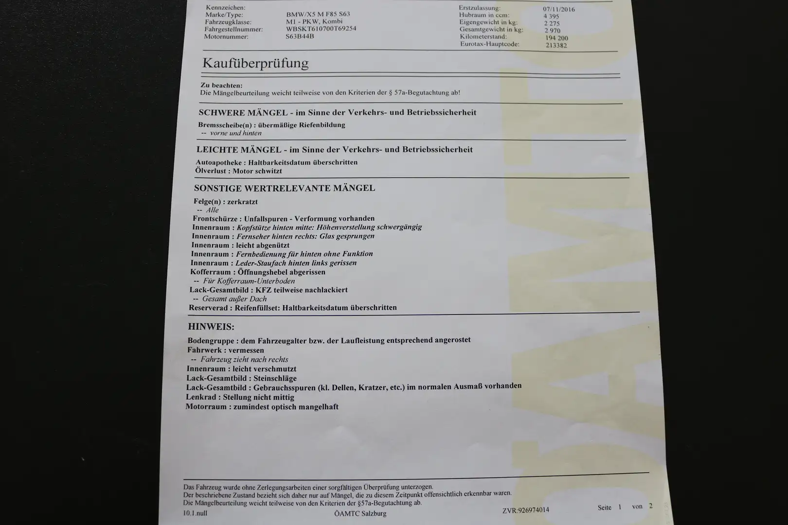 BMW X5 M Schwarz - 1