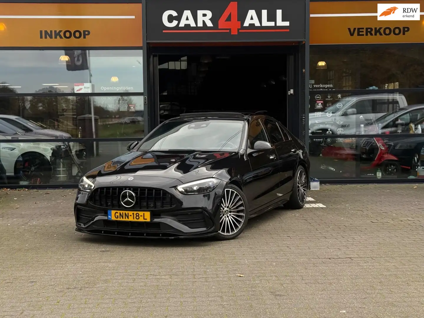 Mercedes-Benz C 220 d AMG Line PANO/3DBURM/BOMVOL!!! GEEN 2E OP HET NE Noir - 1