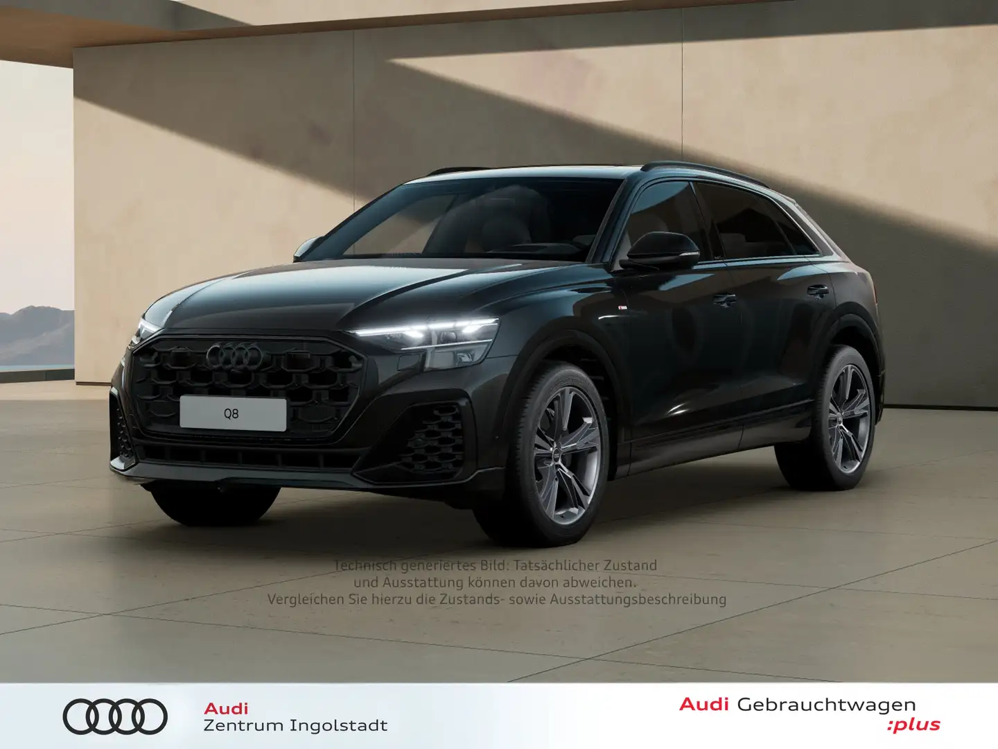 Audi Q8 55 TFSI qu S line MATRIX AHK PANO LUFT 21" Schwarz - 1