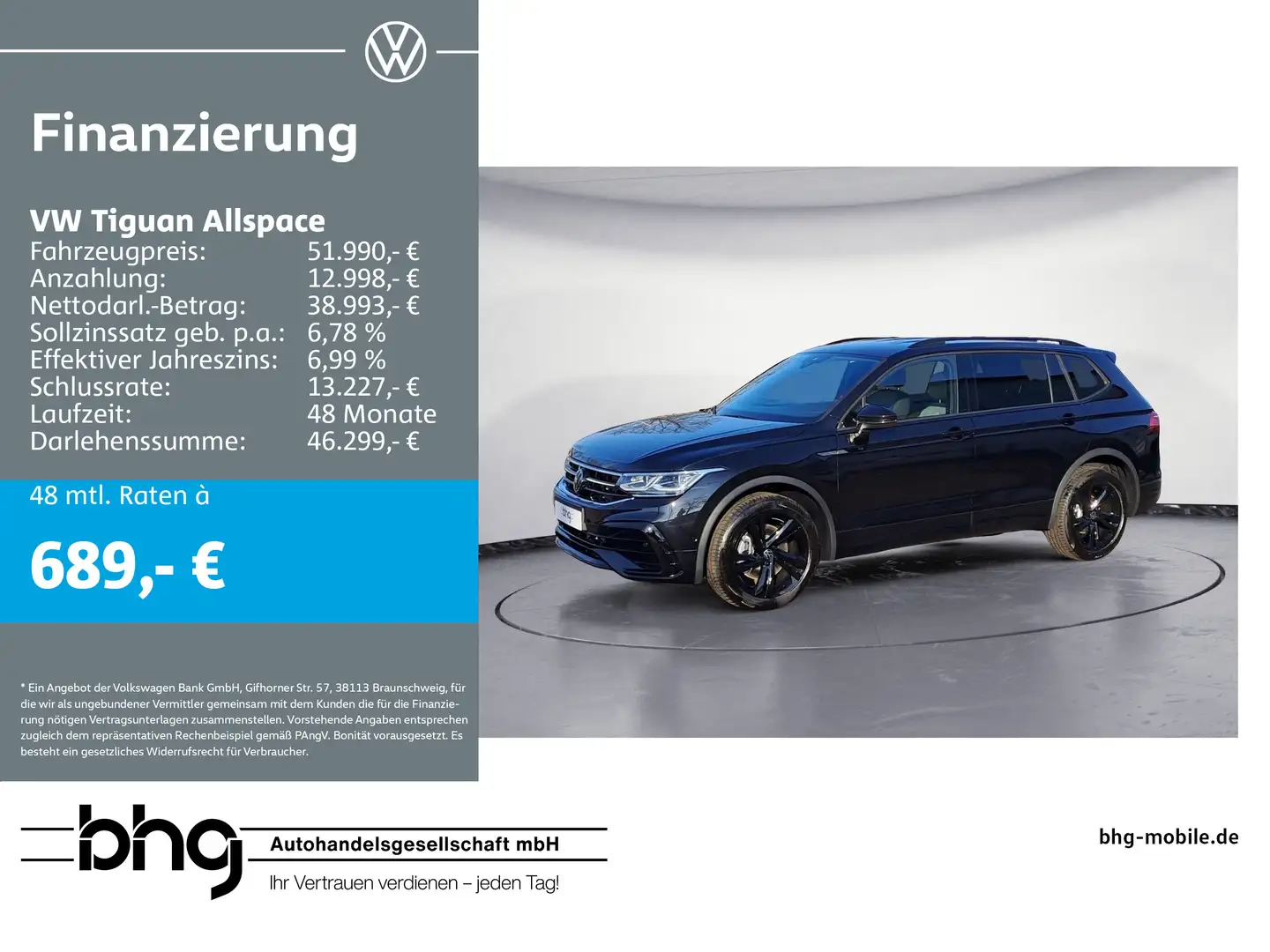 Volkswagen Tiguan Allspace R-Line 2,0 l TDI SCR 4MO TION Negru - 1