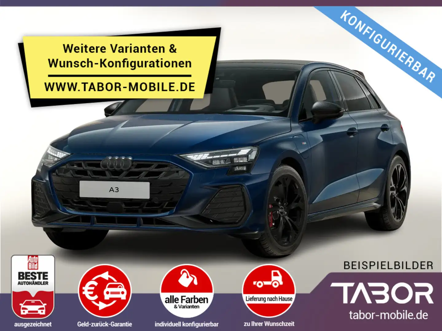 Audi A3 Sportback TFSIe 272 S line Optik+ Komfort+ Weiß - 1