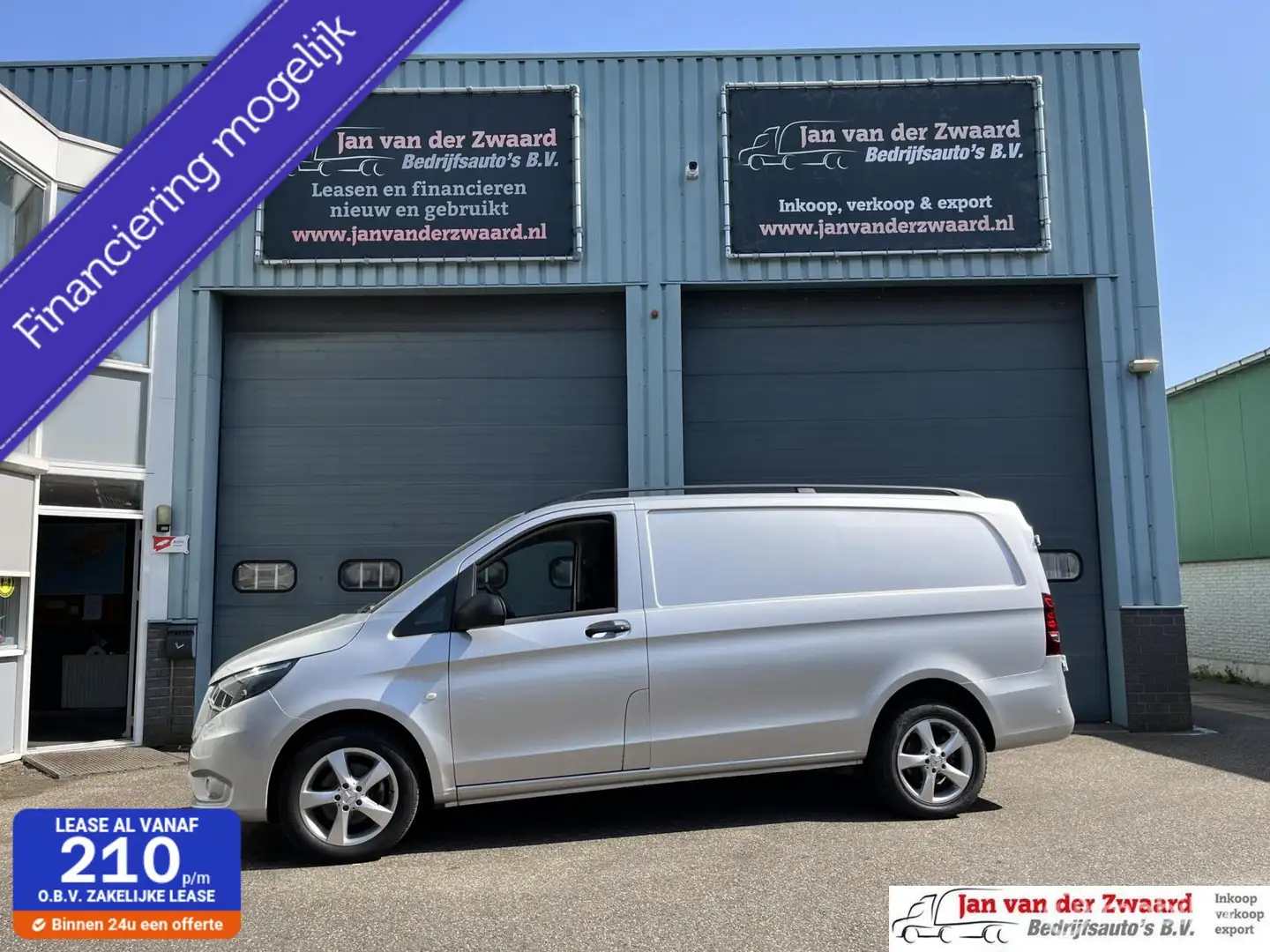 Mercedes-Benz Vito 114 CDI Euro 6 Lang Airco Achterdeuren 3 zitplaats Gris - 1