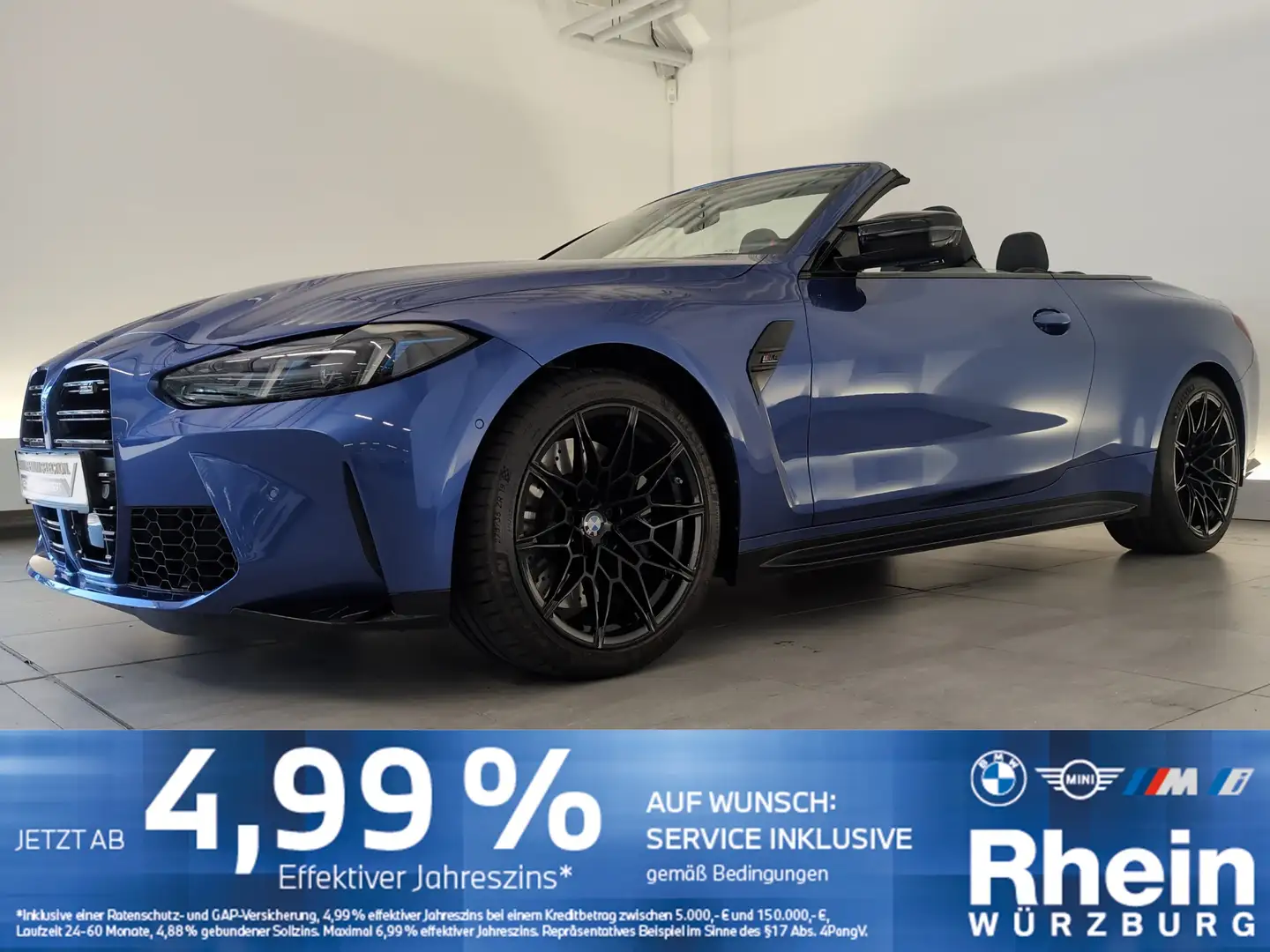 BMW M4 Competition Cabrio mit M xDrive LED/DAB/PDC LED/DA Blau - 1