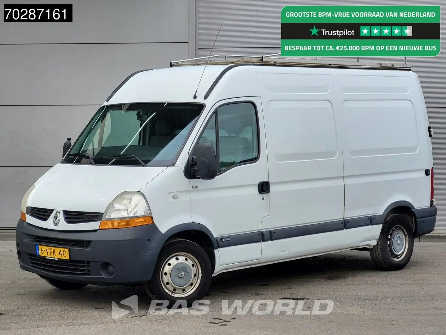 Renault Master 120PK L2H2 Trekhaak Airco Camera Imperiaal APK 04- Wit - 1