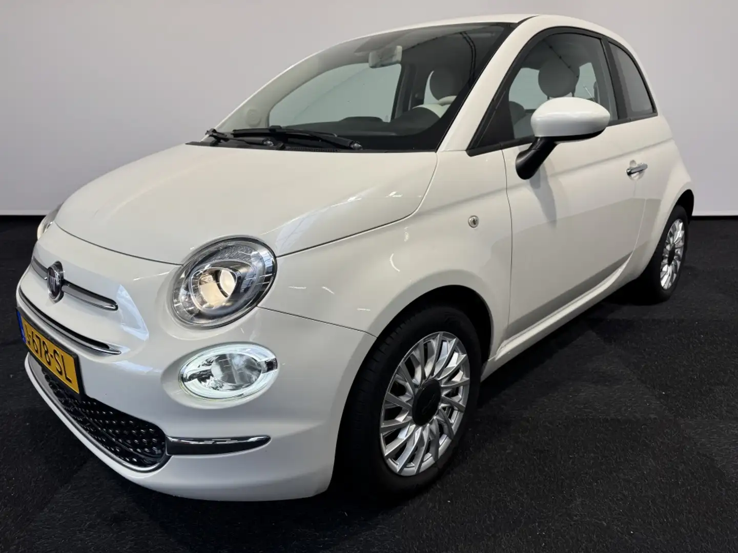 Fiat 500 1.0 Hybr. Lounge Parelmoer metalic Wit - 2