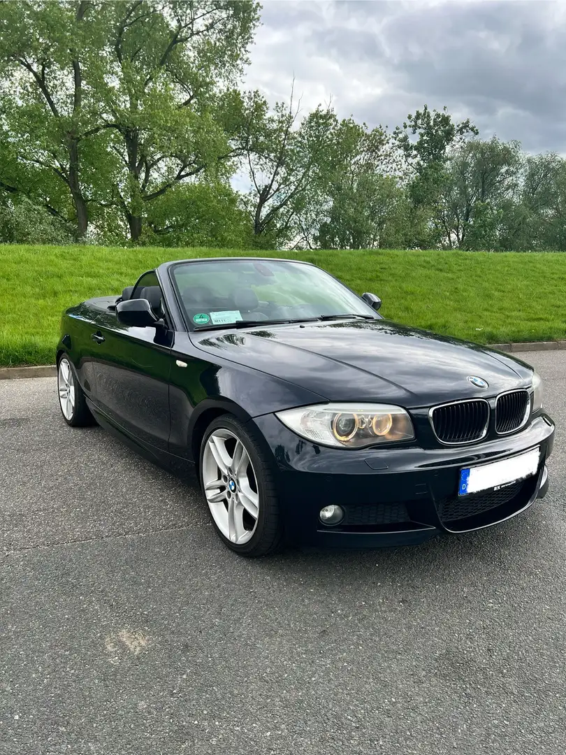 BMW 120 120d Cabrio Facelift, M-Paket, Leder, NaviPro, 8fa Zwart - 2