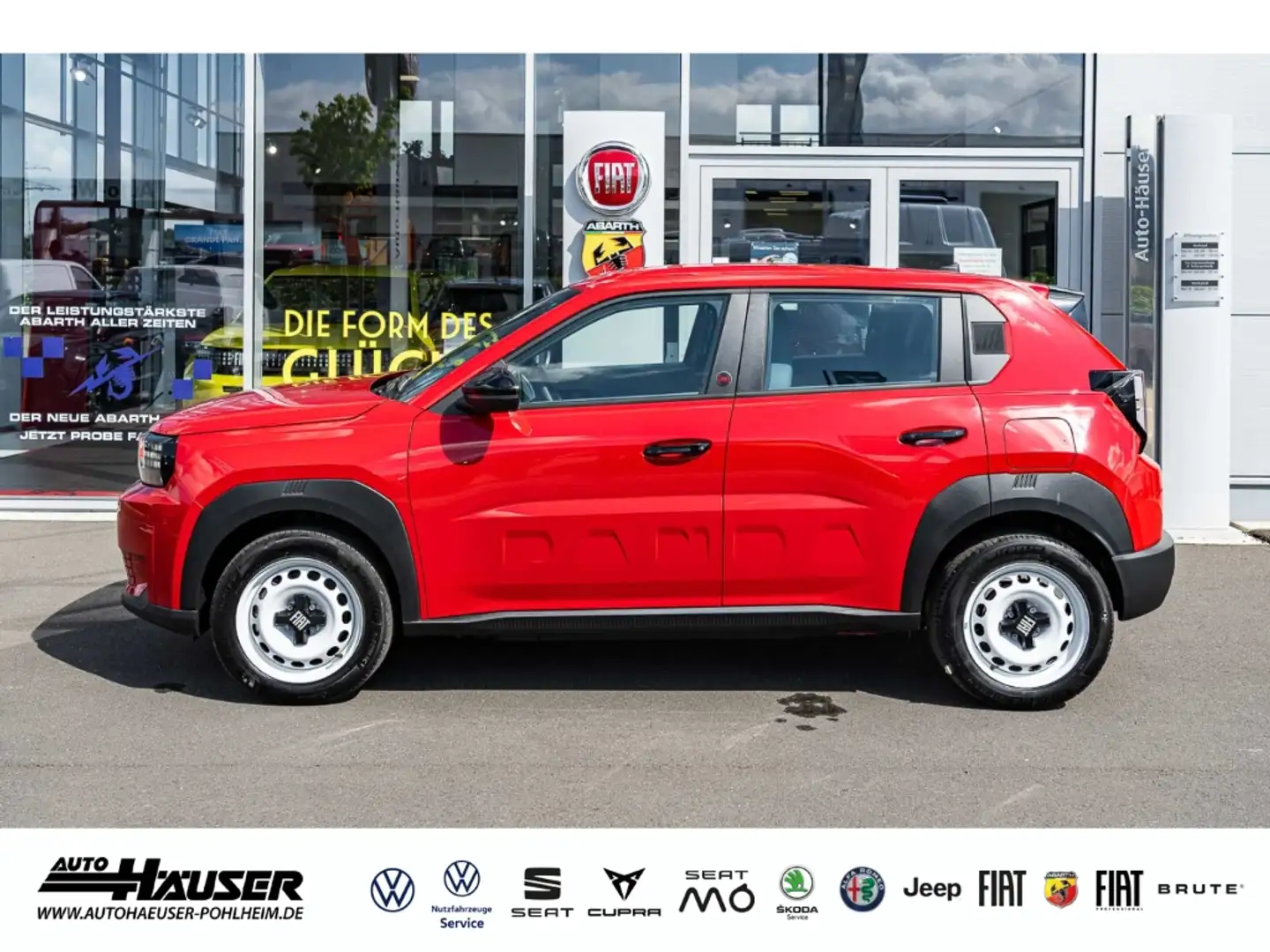 Fiat Grande Panda Elektro RED - TEMPOMAT LED PDC APPLE ANDROID Rood - 2